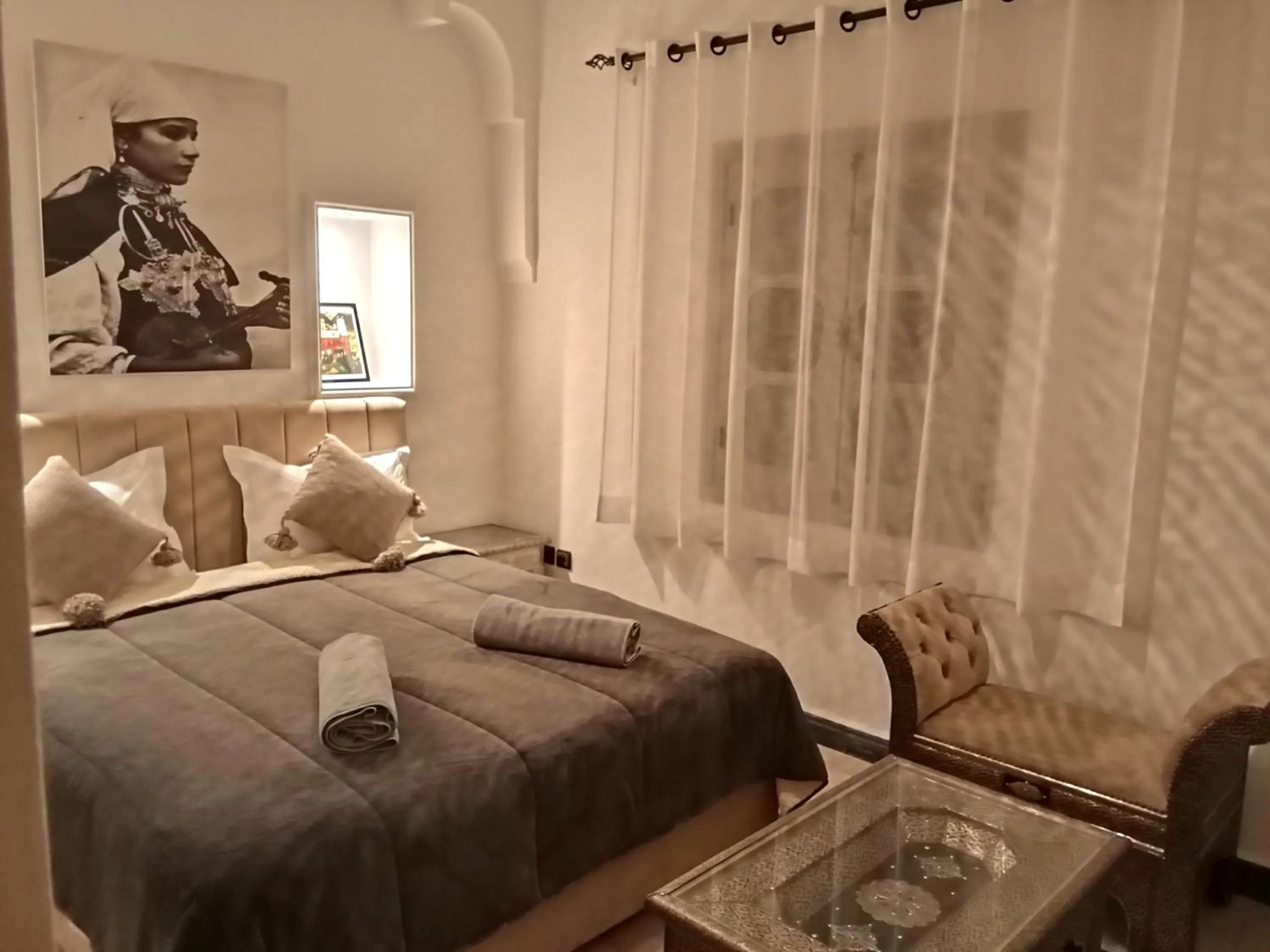 Bed in Riad Orient Palace