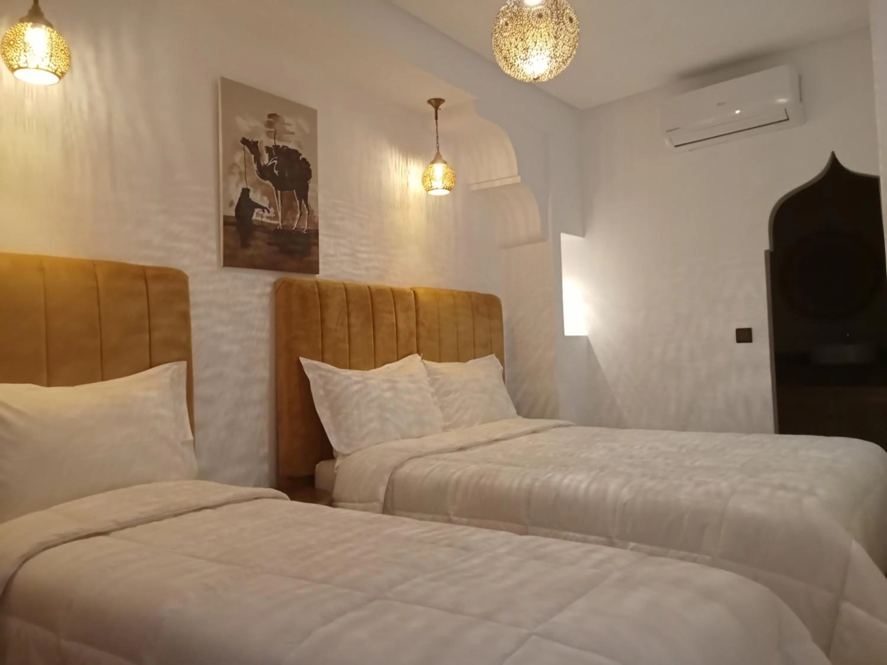 Bed in Riad Orient Palace