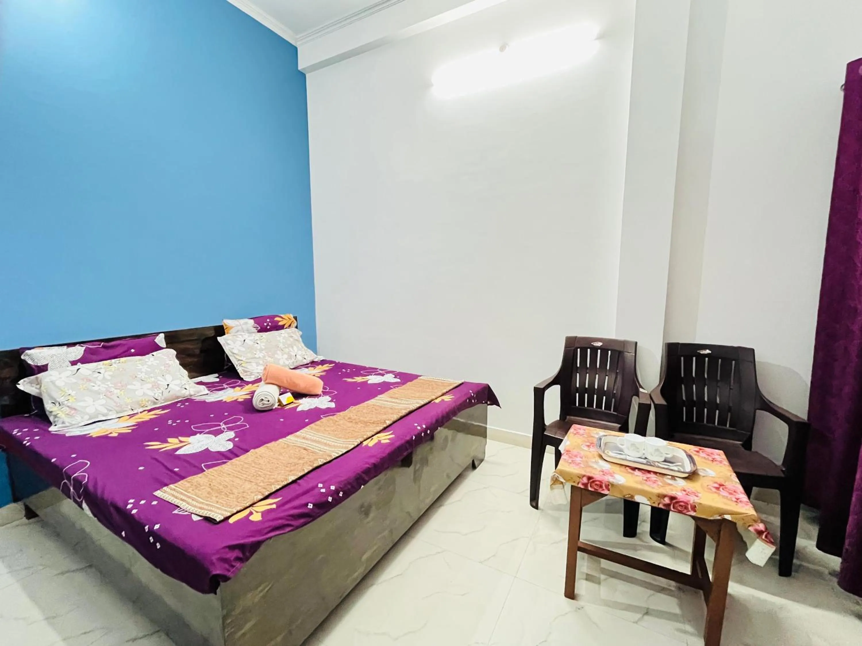 View (from property/room), Bed in Maa vaishno paying guest house