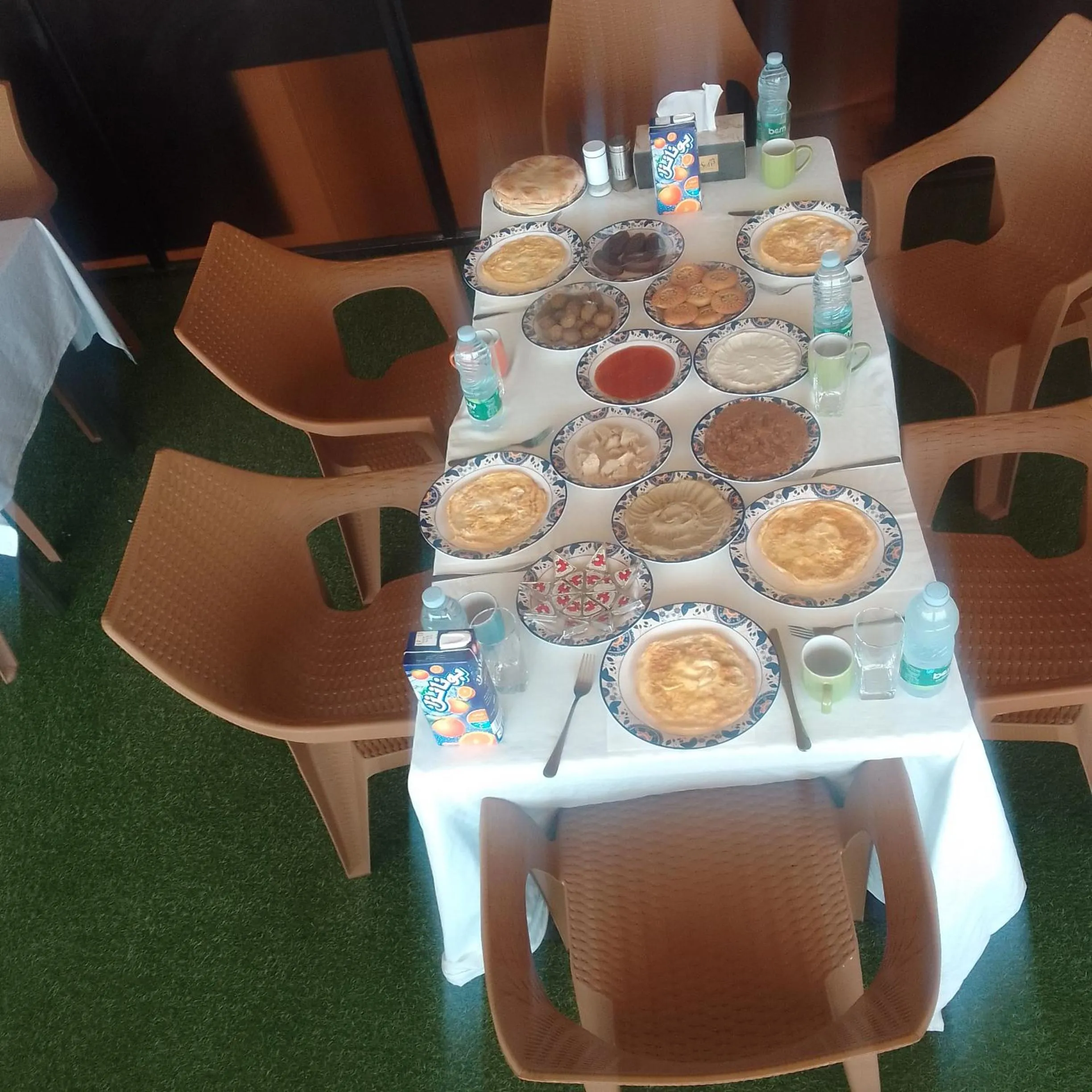 Breakfast in Dream Hotel jerash