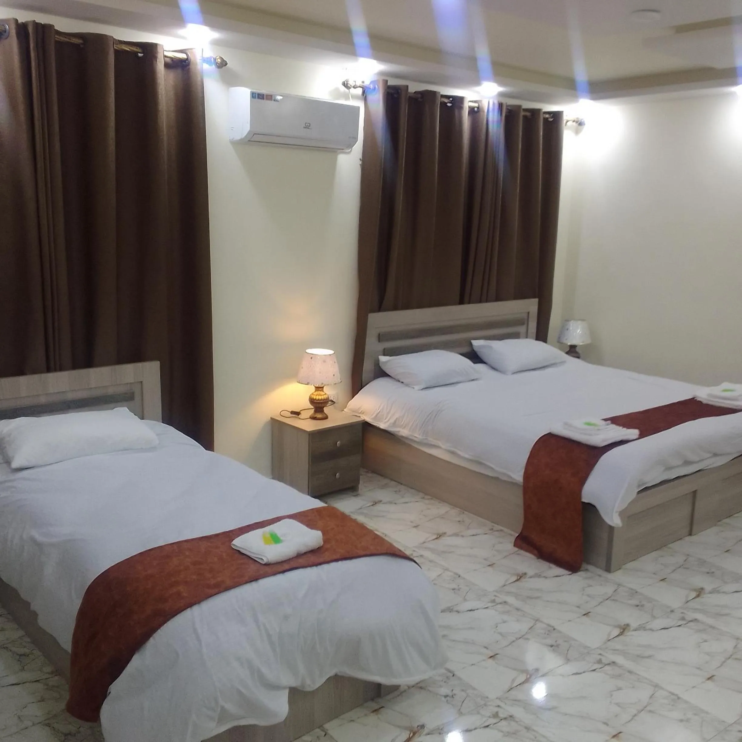 Bed in Dream Hotel jerash