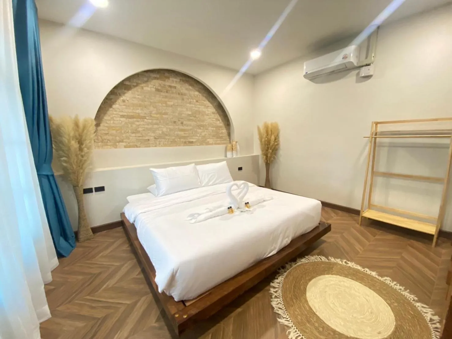 Bed in SkyBird Lake View Resort Khaoyai