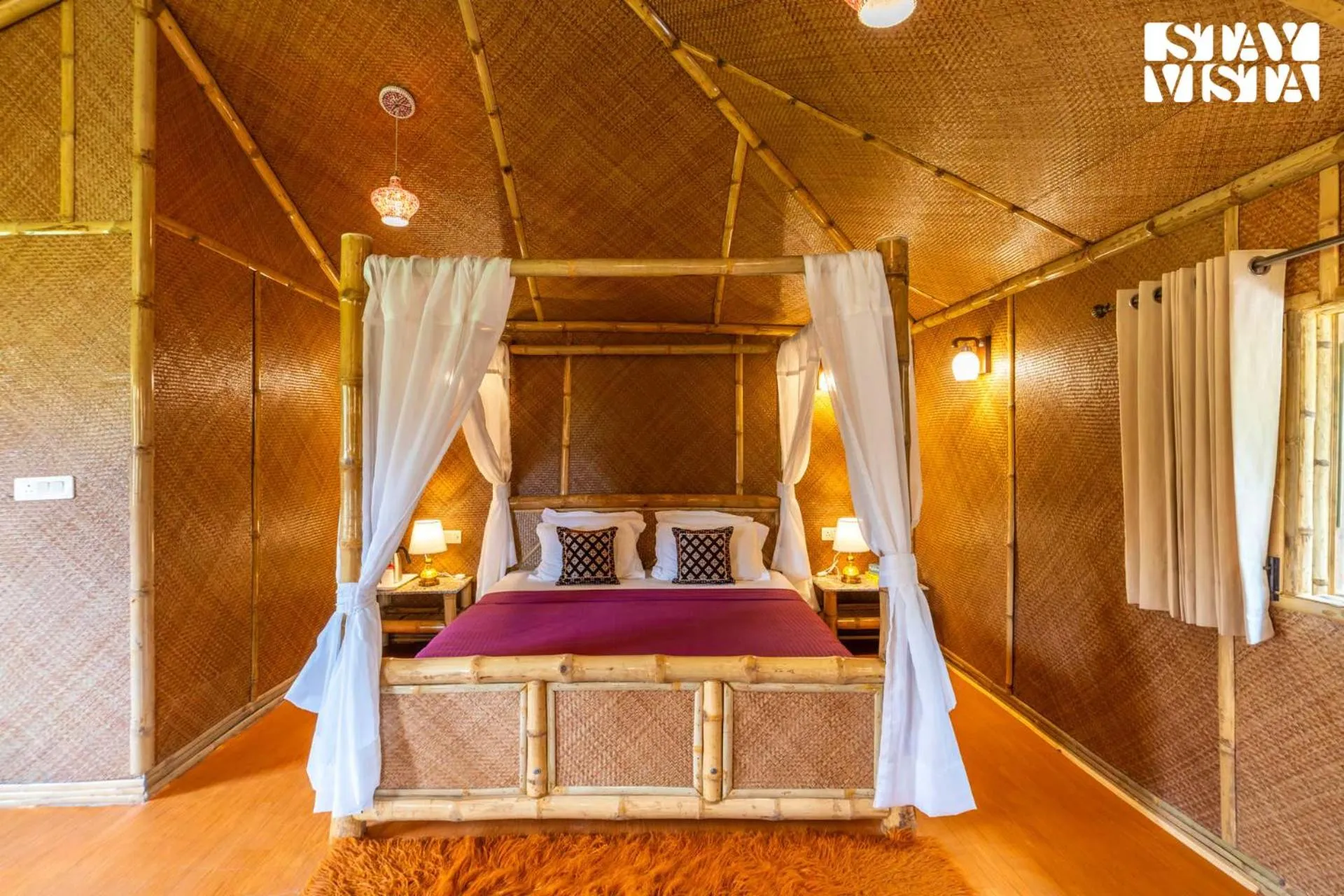 Bedroom, Bed in StayVista at Maple Farms with Pool, BBQ & Bonfire