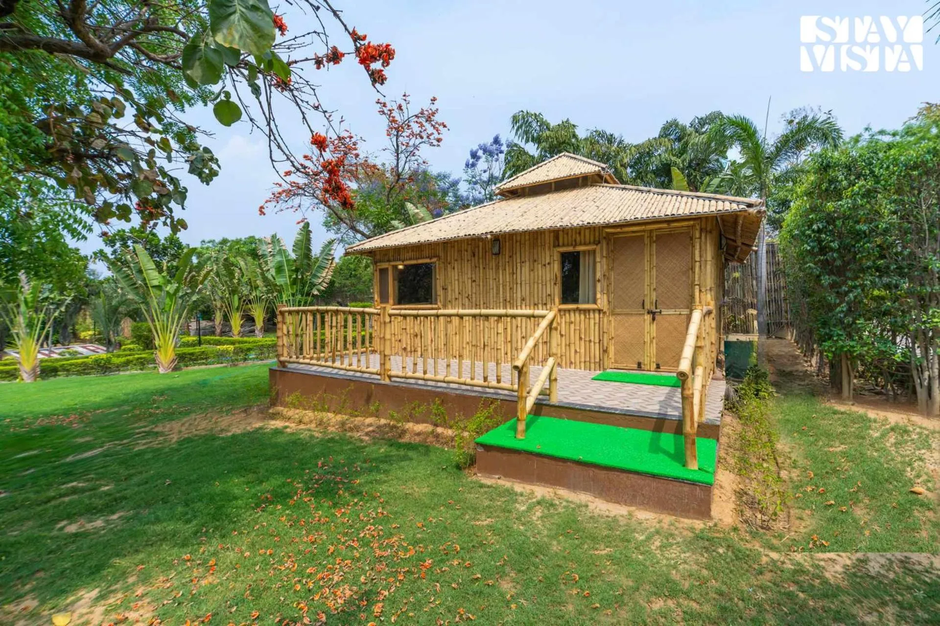 Property building in StayVista at Maple Farms with Pool, BBQ & Bonfire