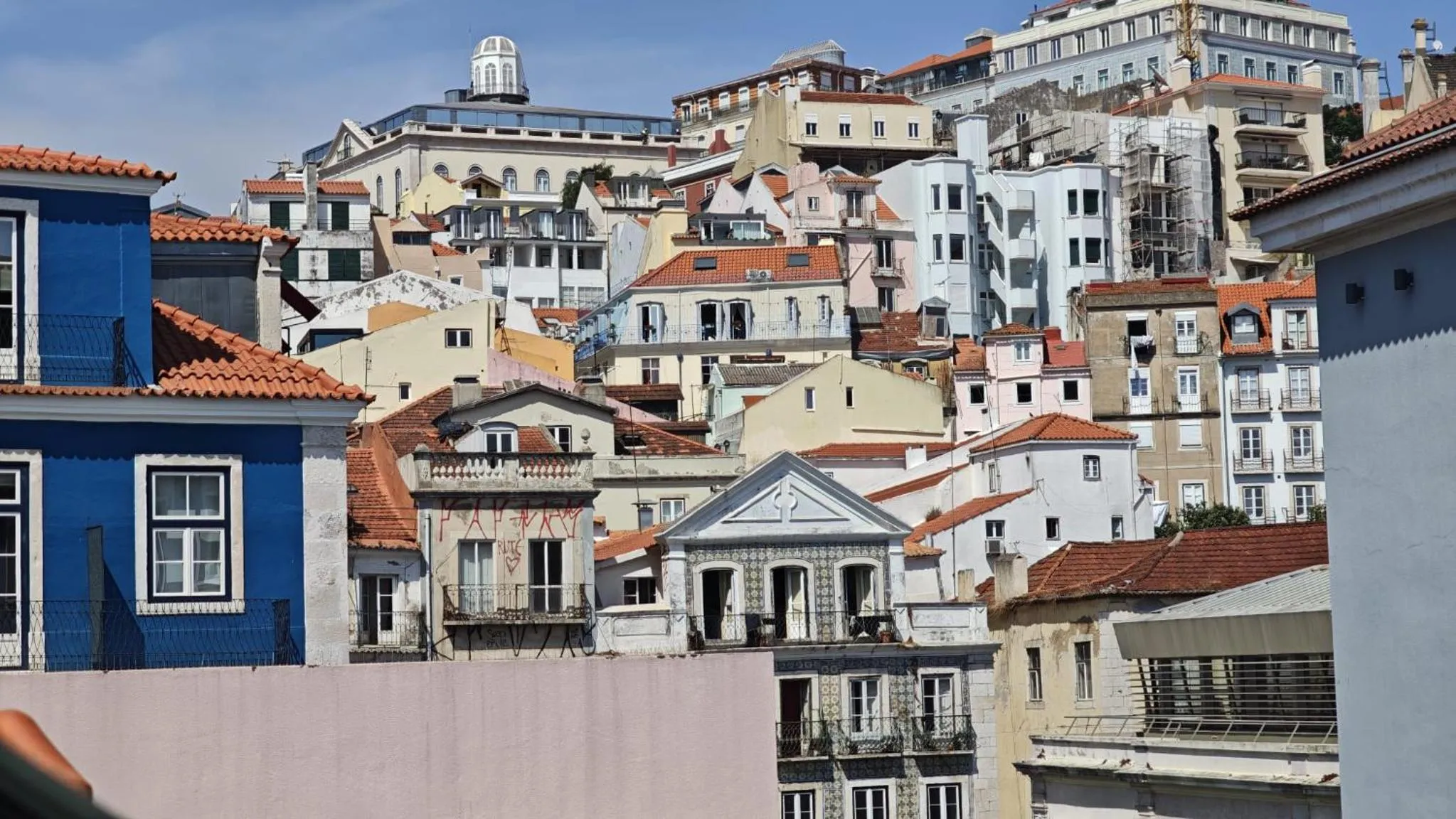 City view in Studios with Mezzanine Rua da Moeda