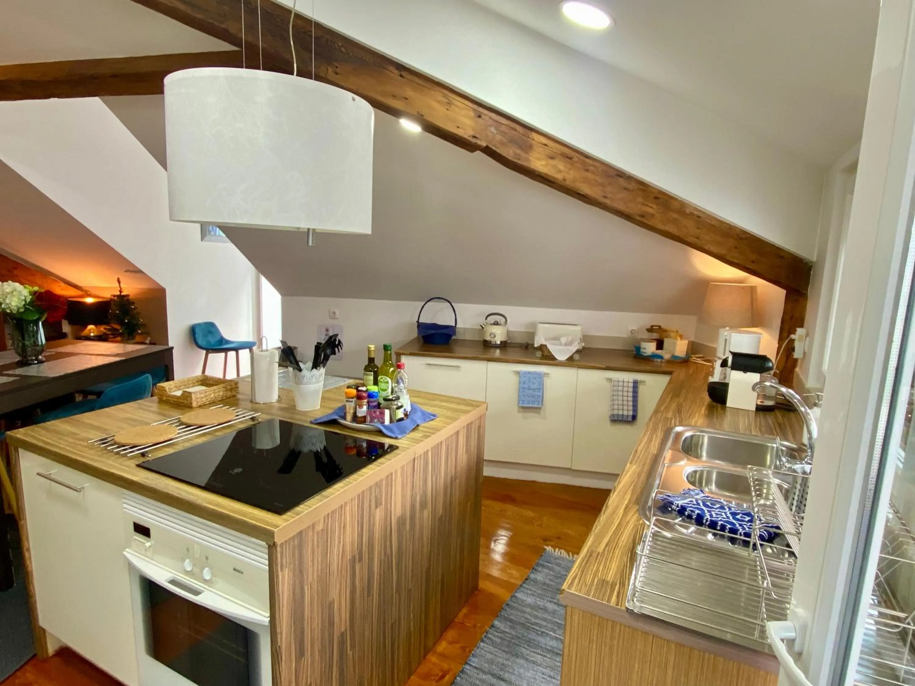 Kitchen or kitchenette in Studios with Mezzanine Rua da Moeda