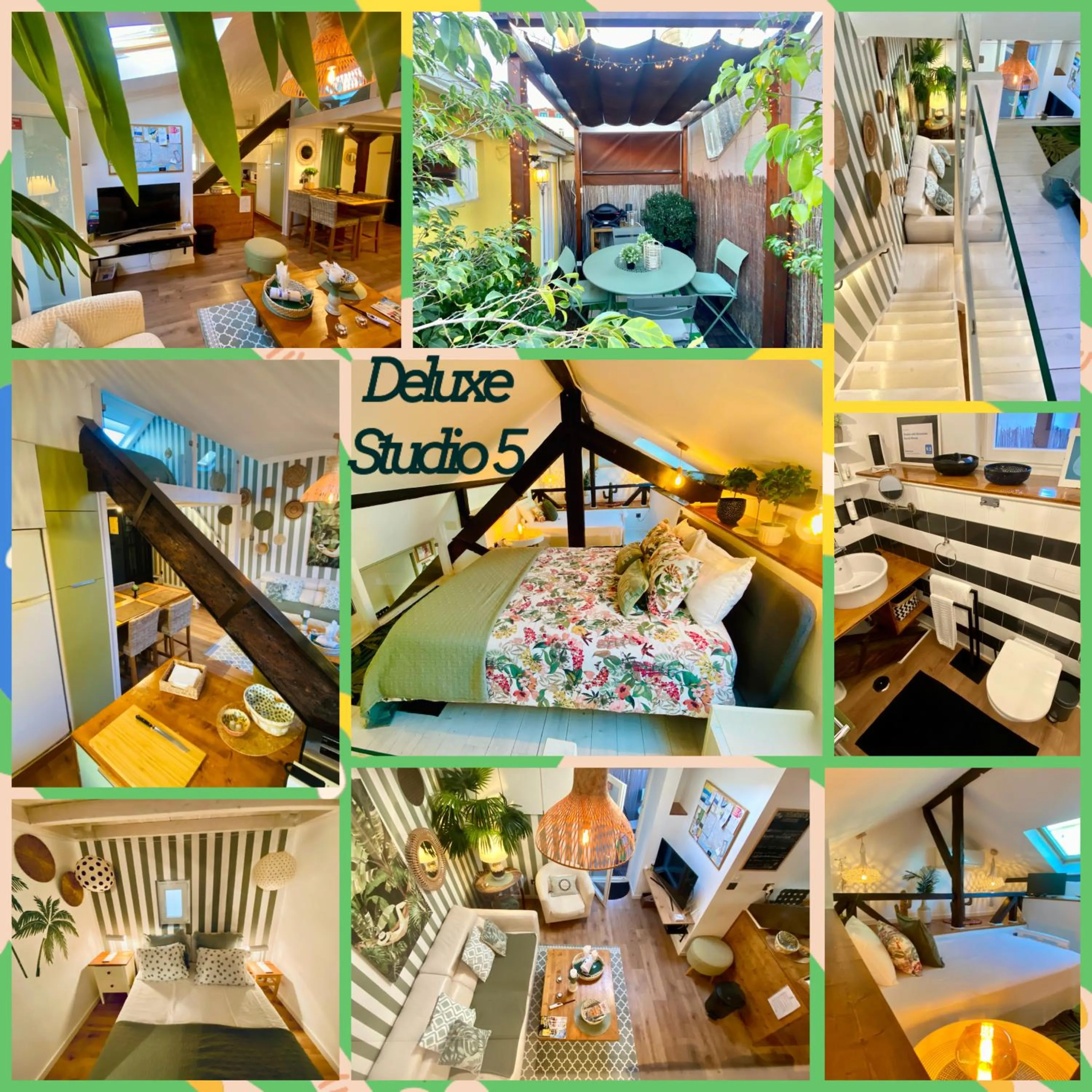 Bed in Studios with Mezzanine Rua da Moeda