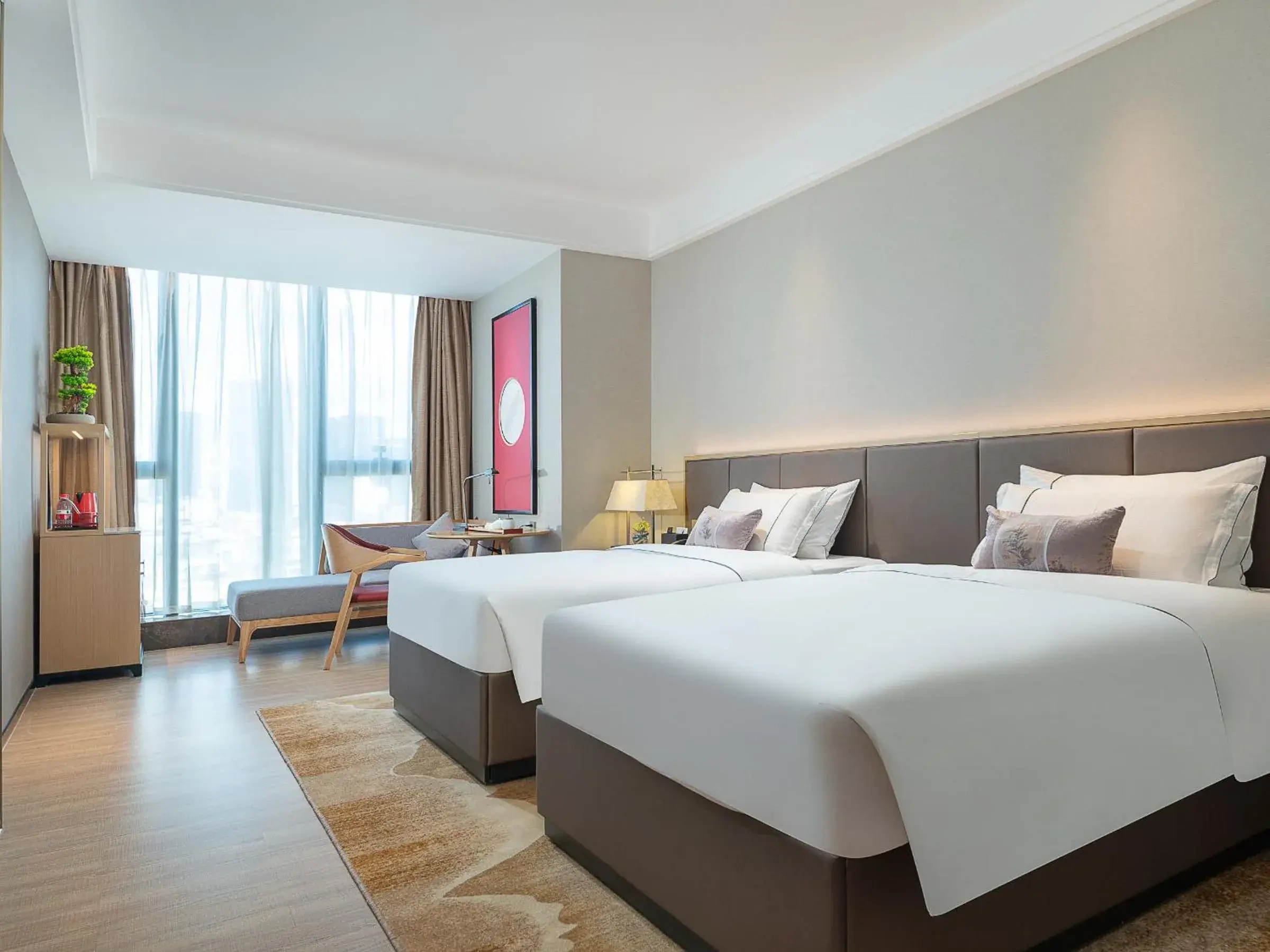 Deluxe Twin Room in Echeng Hotel Huawei Base Store in Shenzhen Deluxe Twin Room in Echeng Hotel Huawei Base Store in Shenzhen