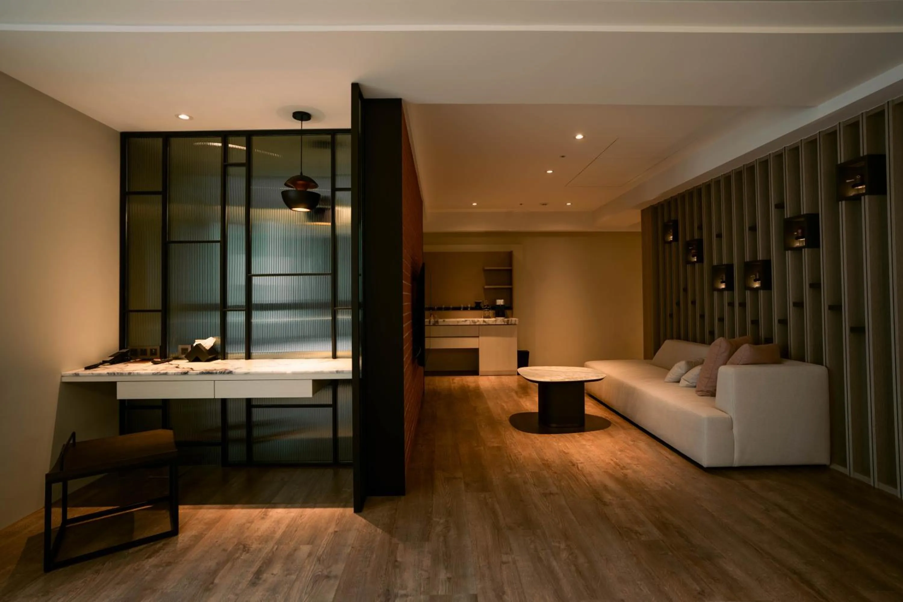 Seating area in XIUXI Anping Hotel