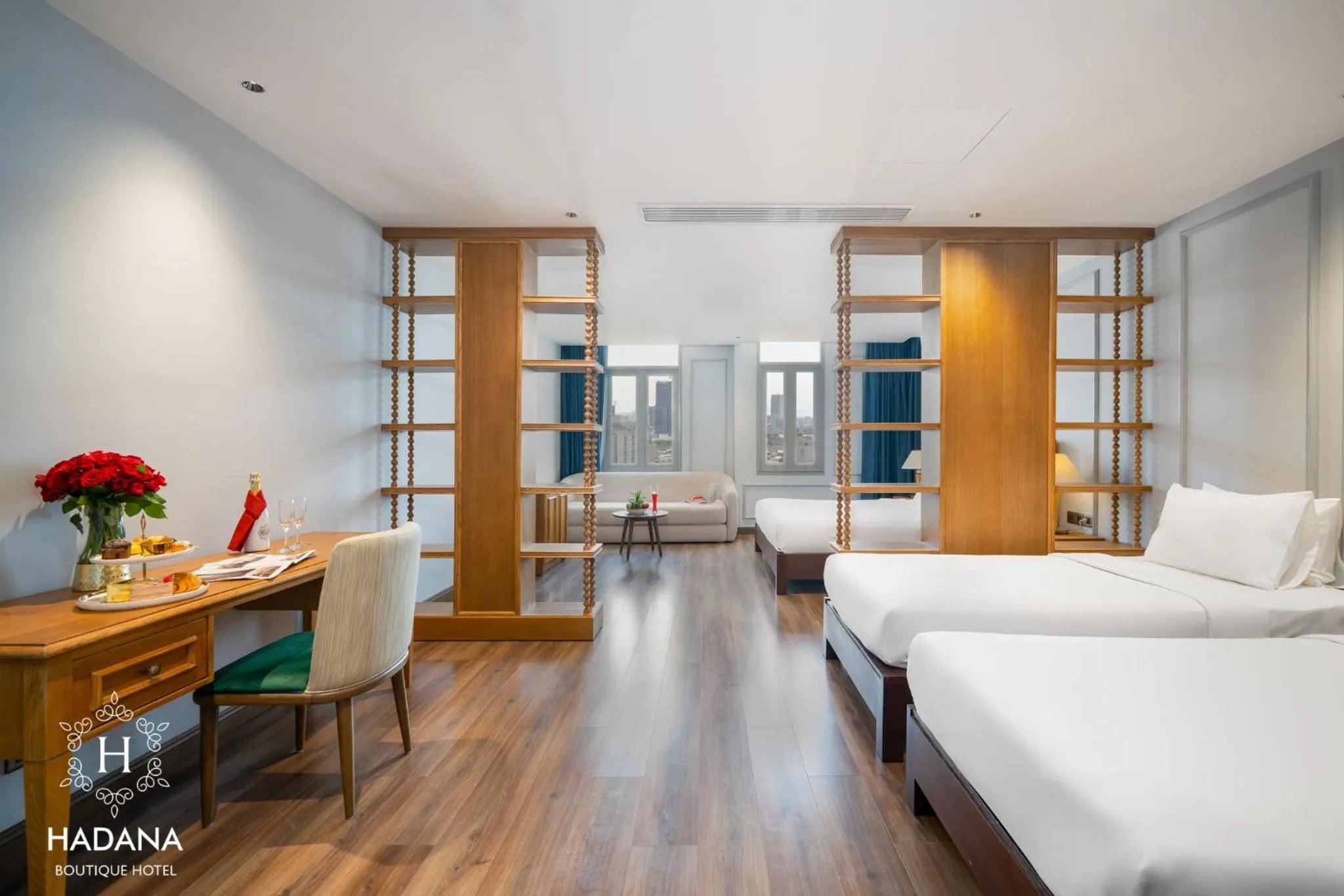 Bed in Hadana Boutique Hotel Danang