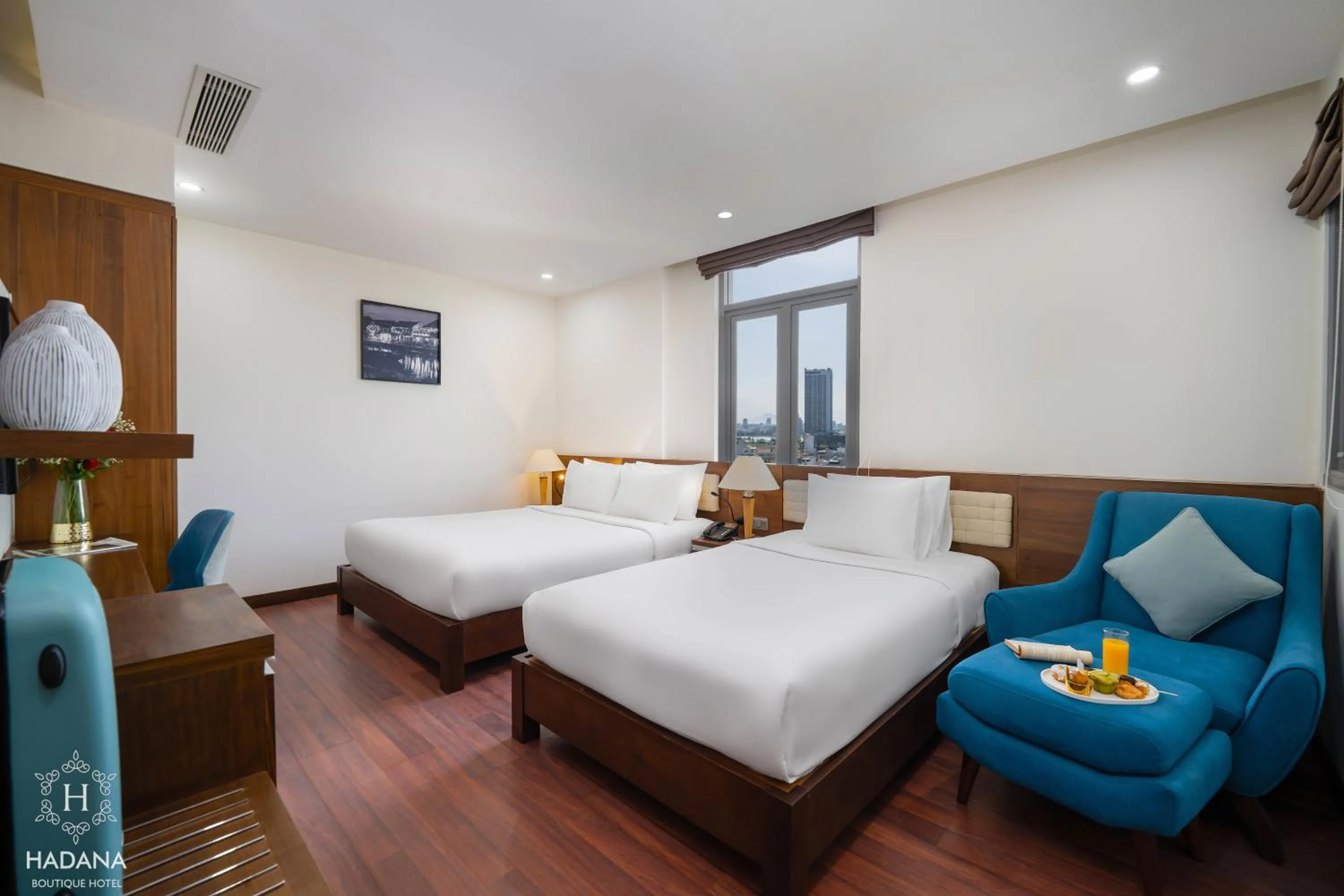 Bed in Hadana Boutique Hotel Danang