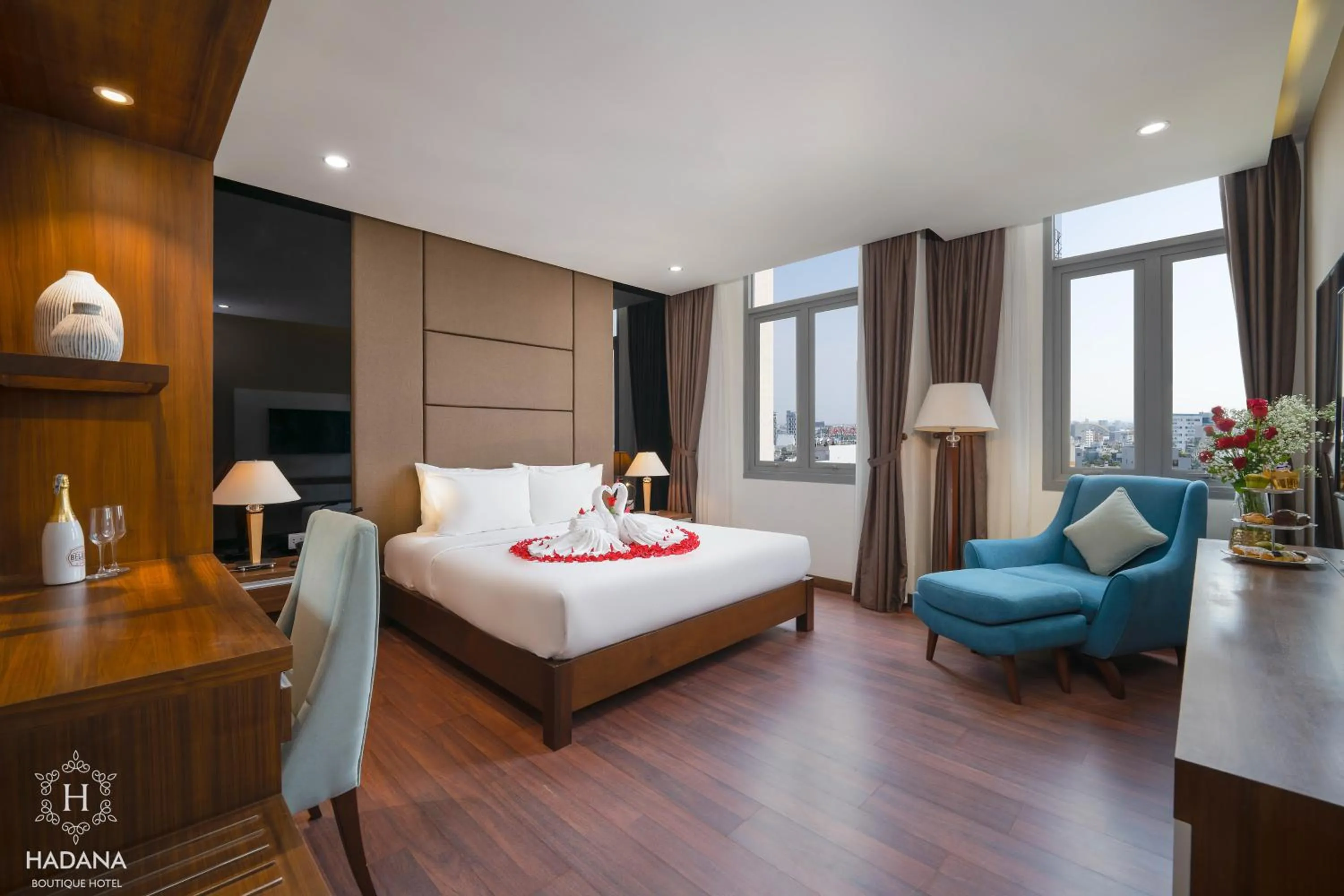 Bed in Hadana Boutique Hotel Danang