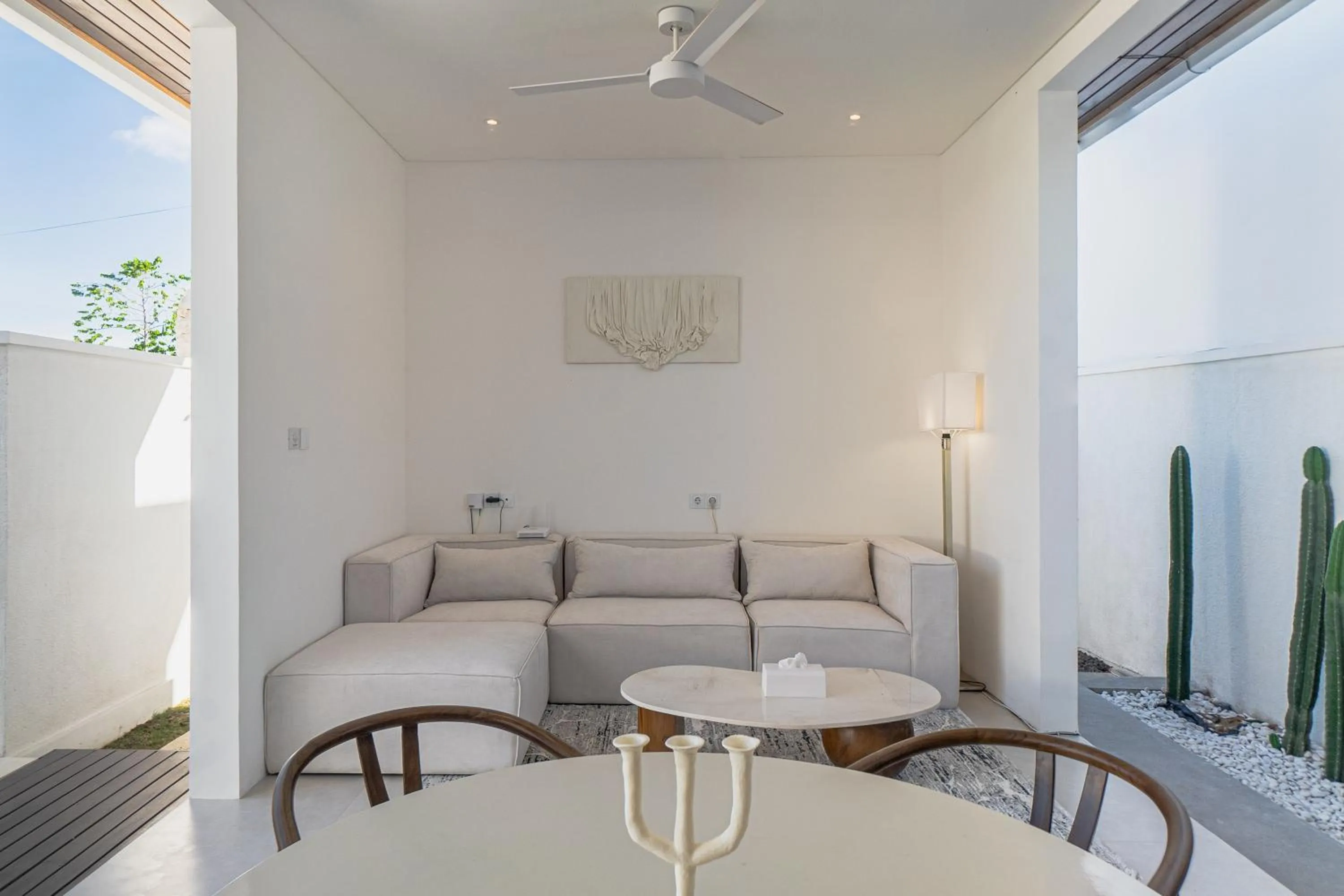 Seating area in Nakuh Studio Villa