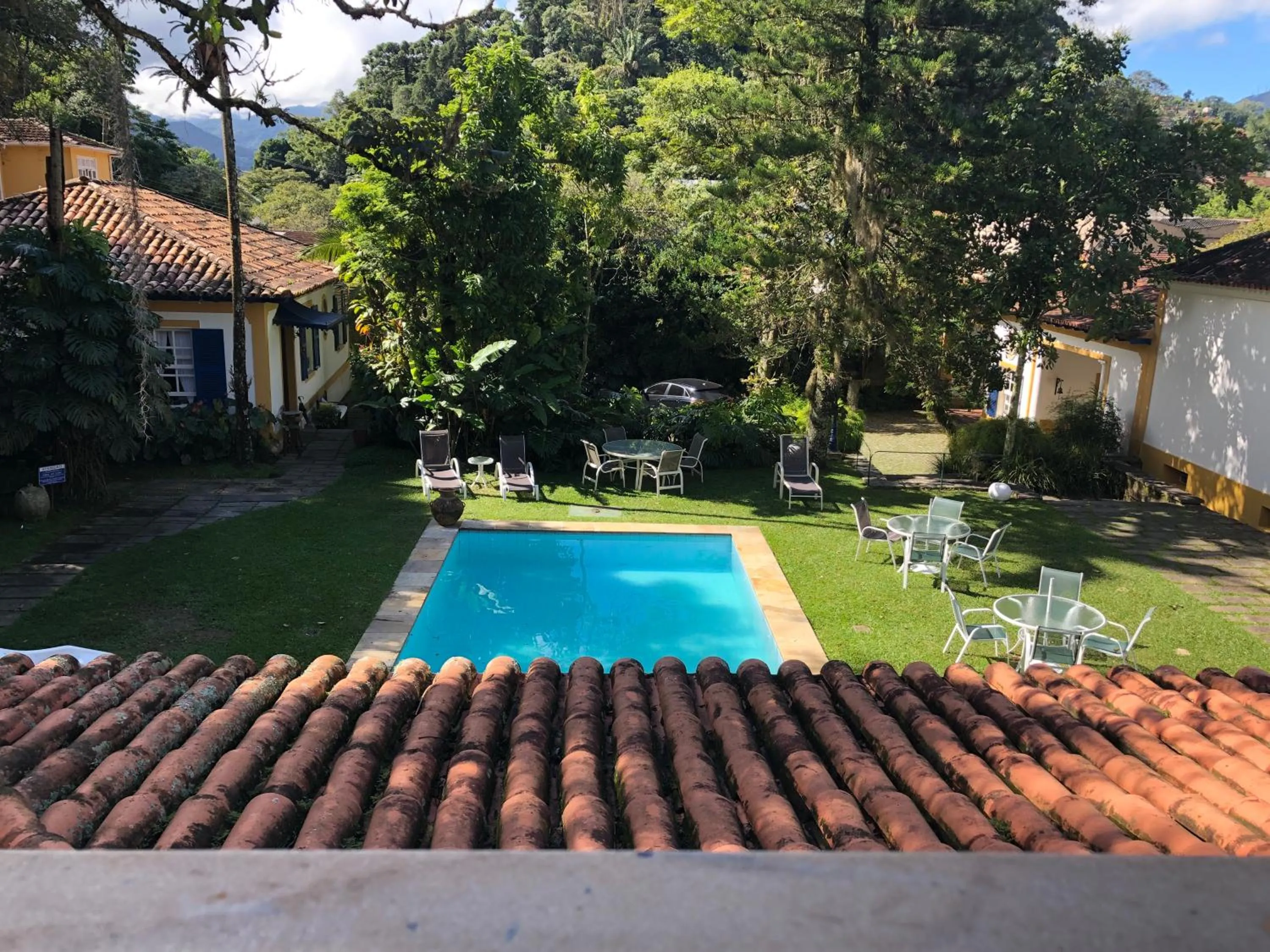 Garden view in Pousada Vila Brasil