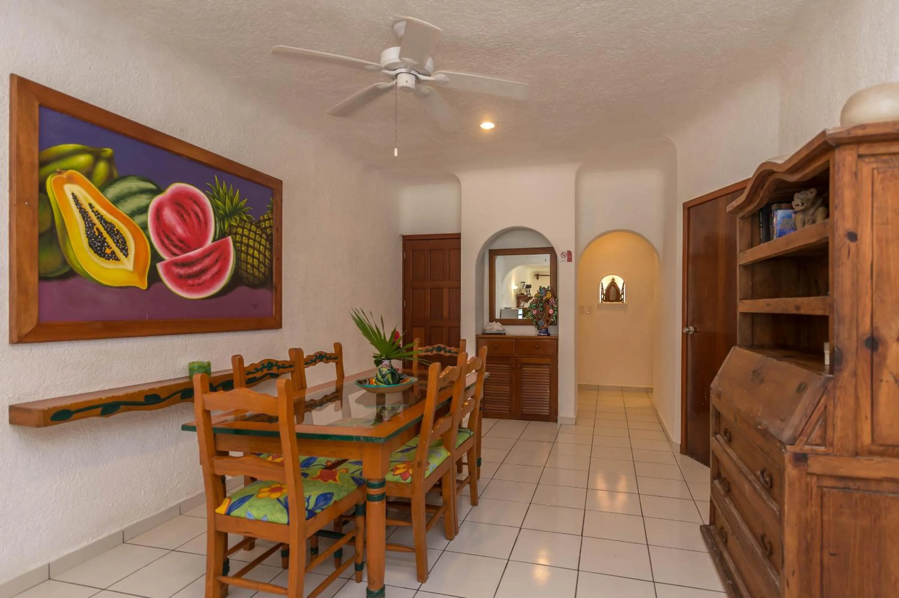 Dining area in Del Sol Beachfront