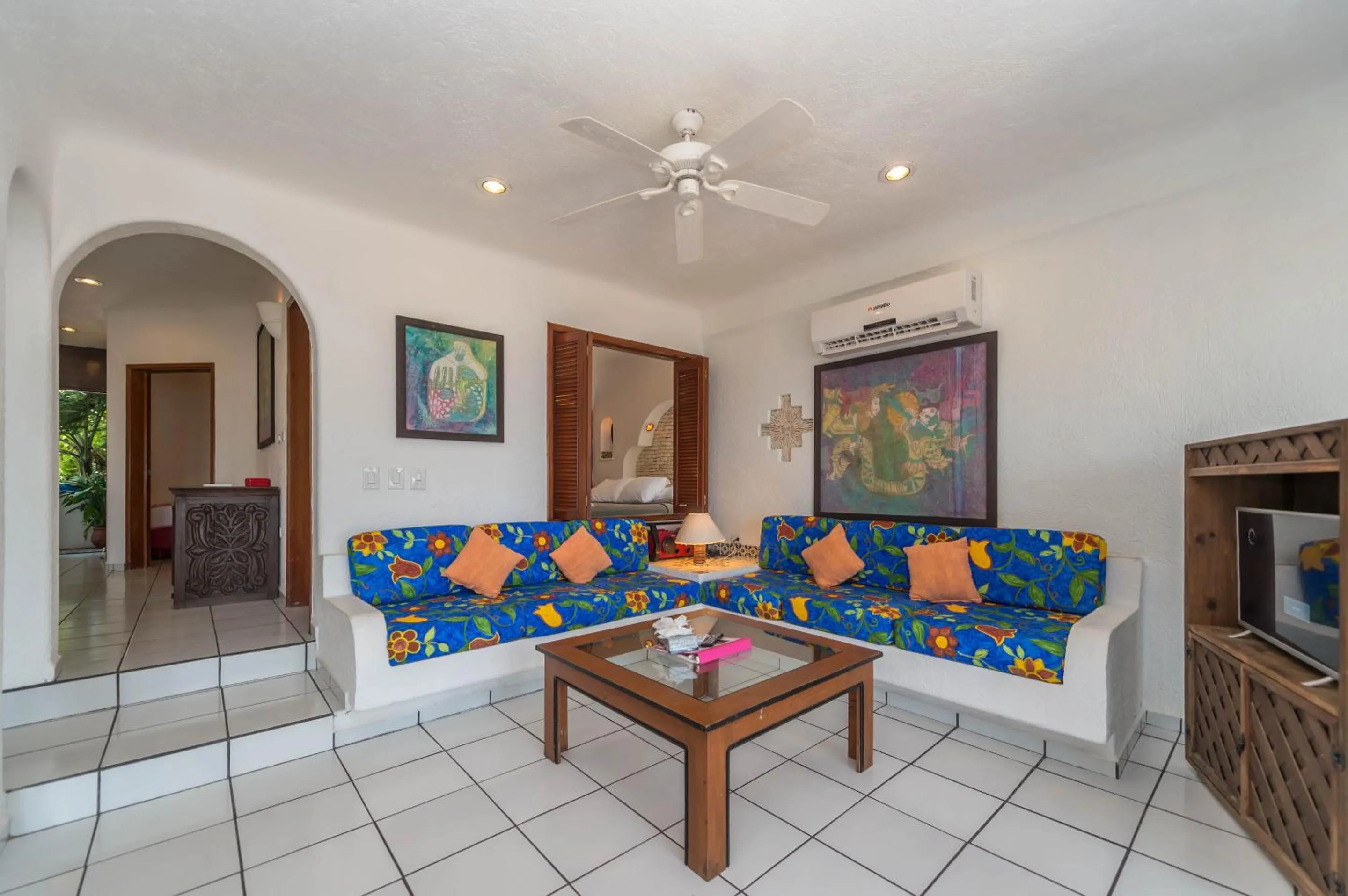 Living room in Del Sol Beachfront