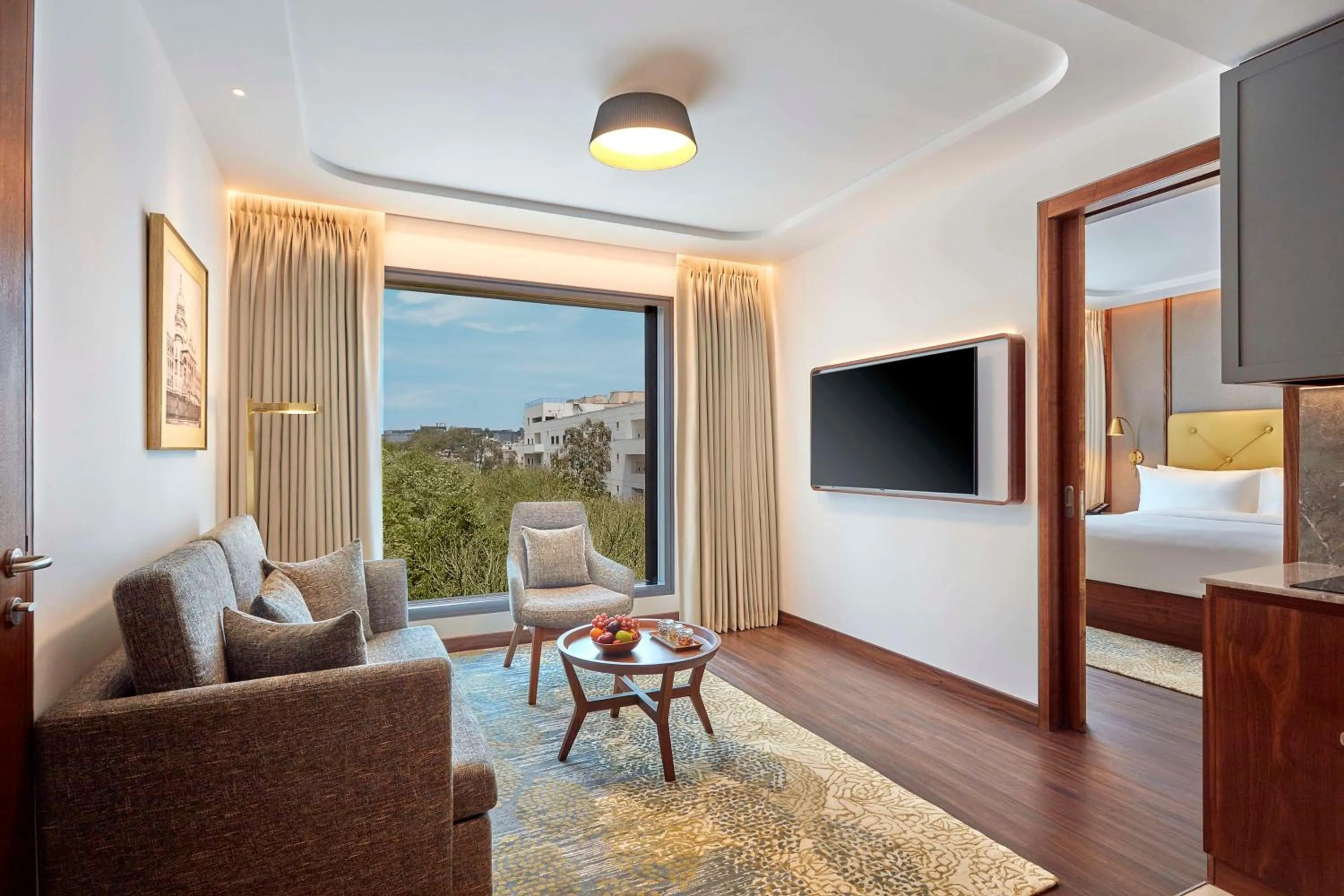 Living room in Doubletree By Hilton Bengaluru Whitefield