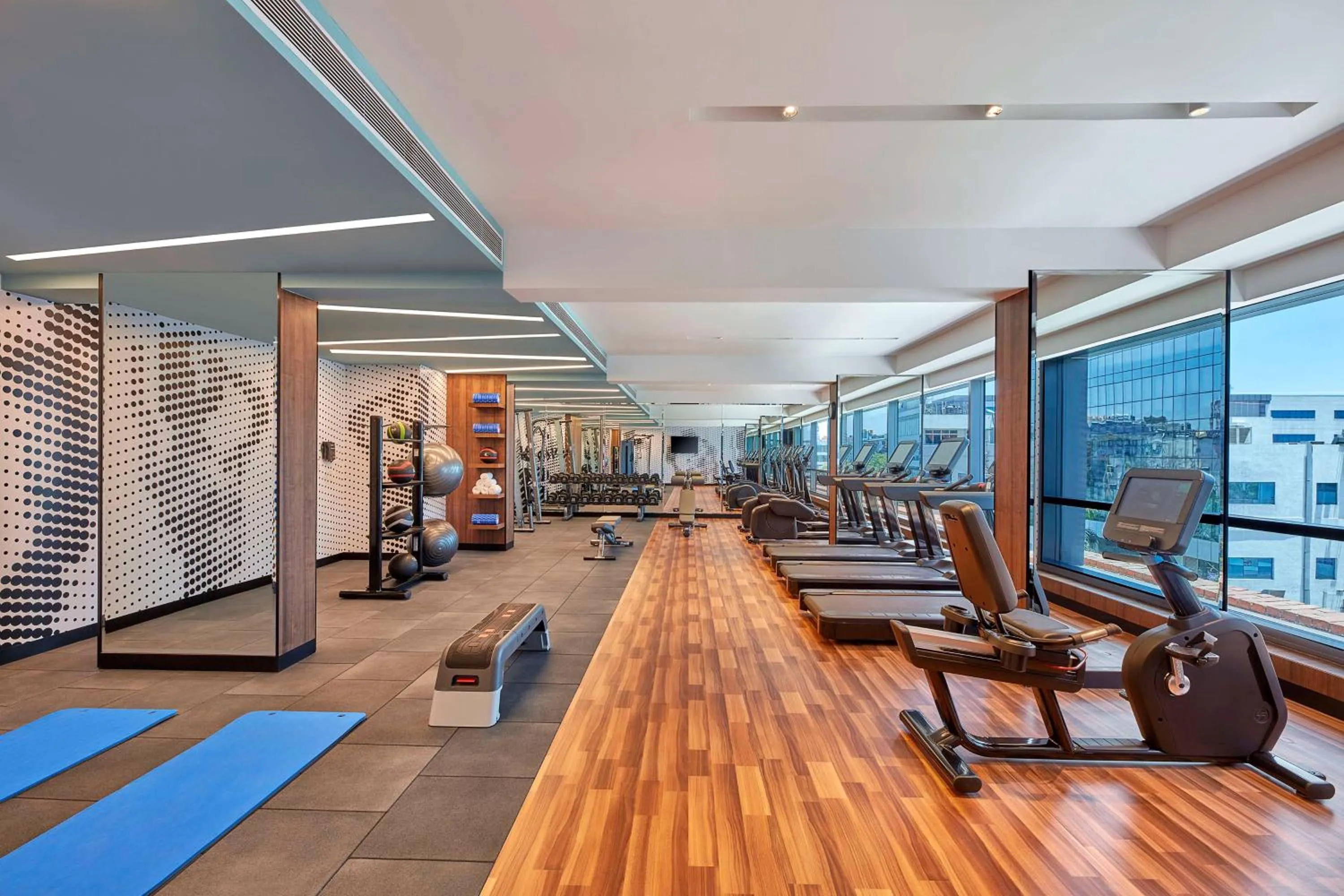 Fitness centre/facilities in Doubletree By Hilton Bengaluru Whitefield