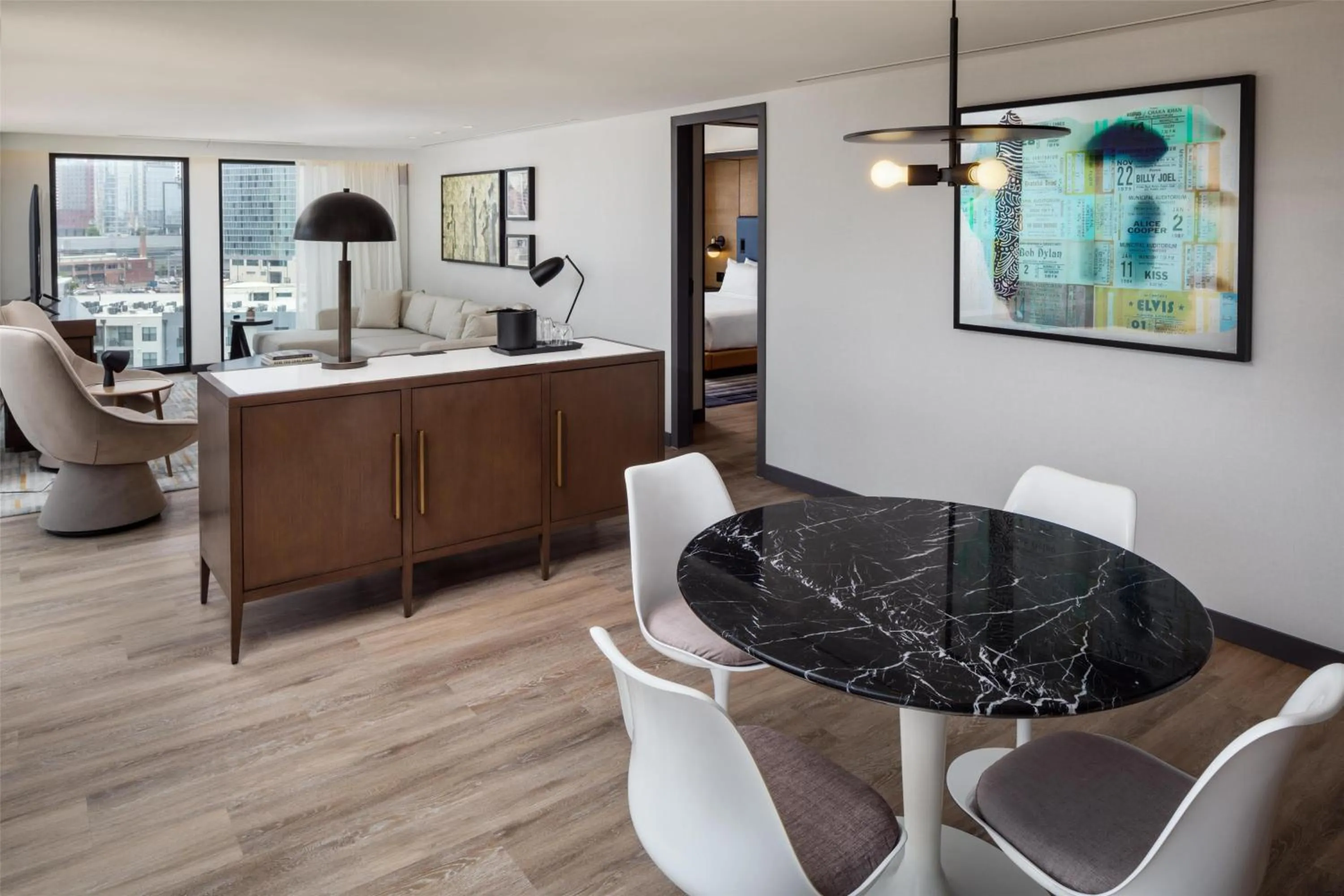 Living room in Canopy By Hilton Nashville Downtown The Gulch