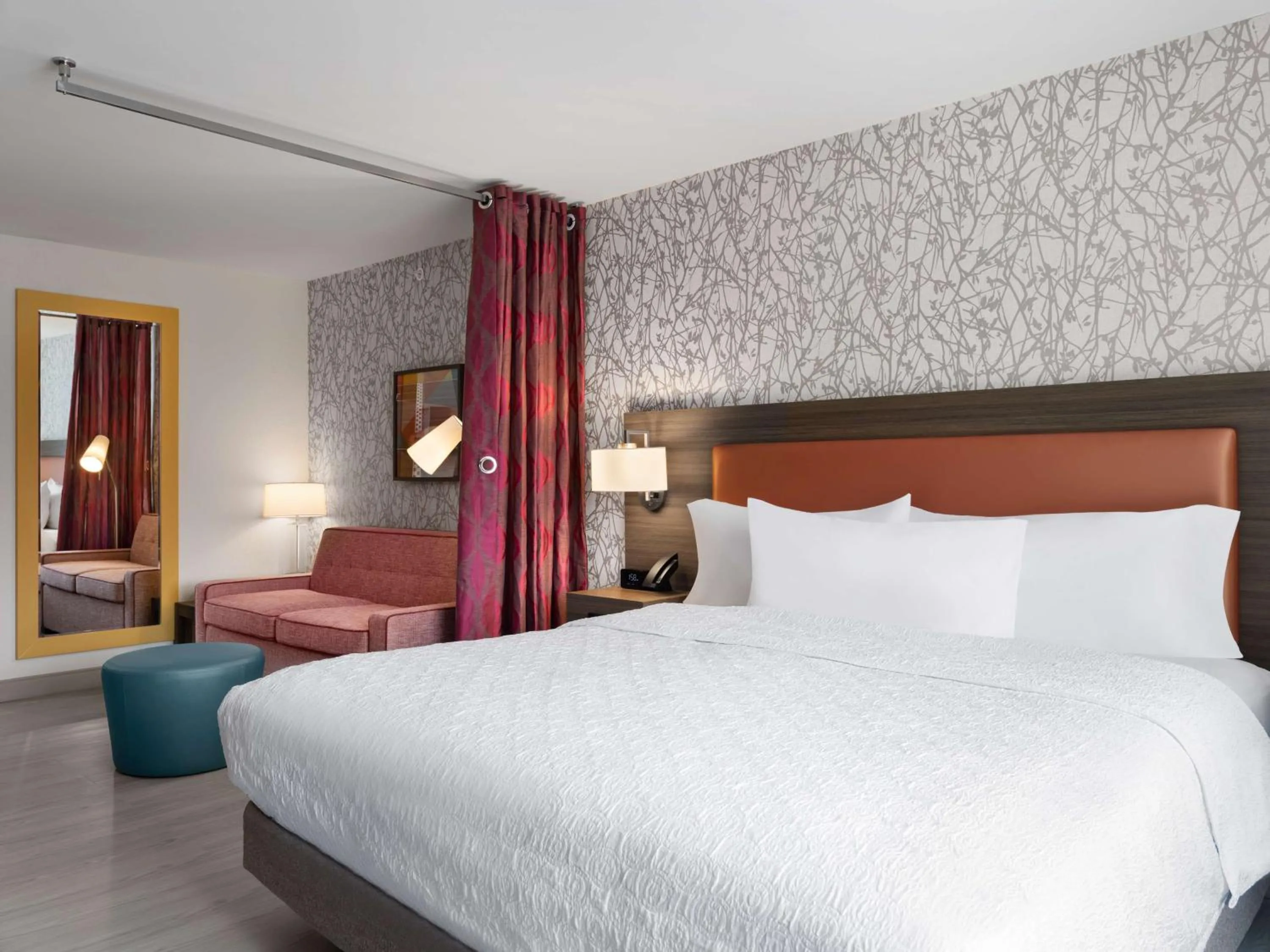 Bed in Home2 Suites By Hilton Brownsburg