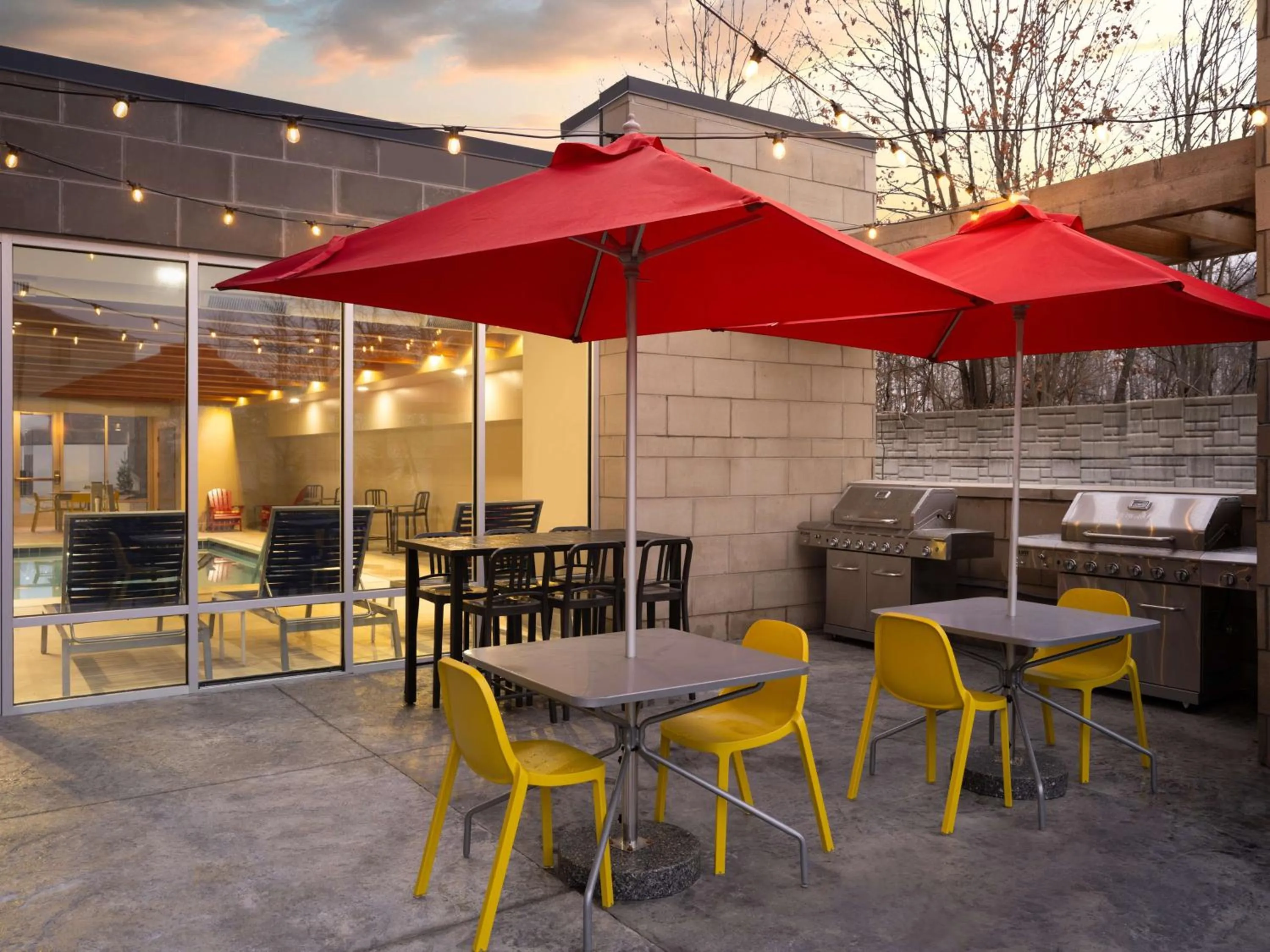 Patio in Home2 Suites By Hilton Brownsburg