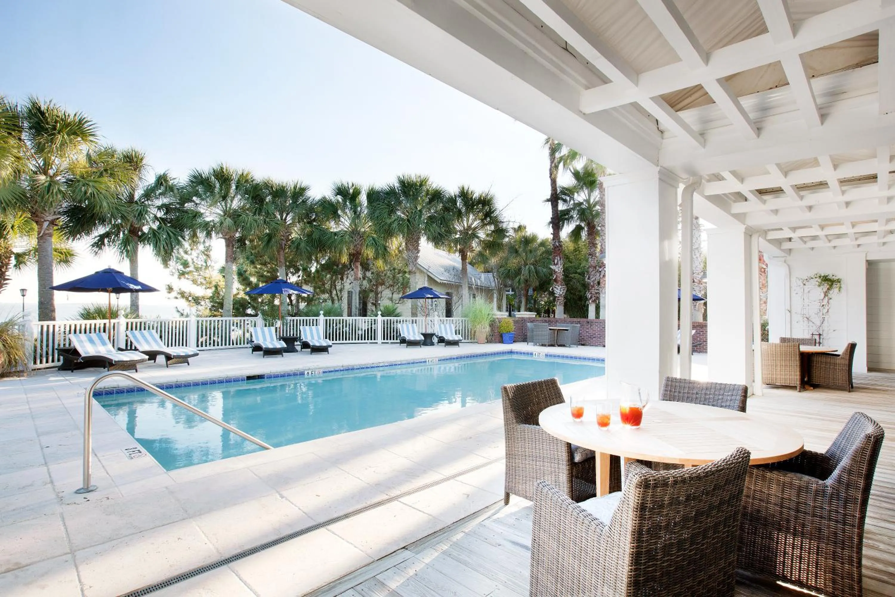Swimming pool in The Cottages on Charleston Harbor