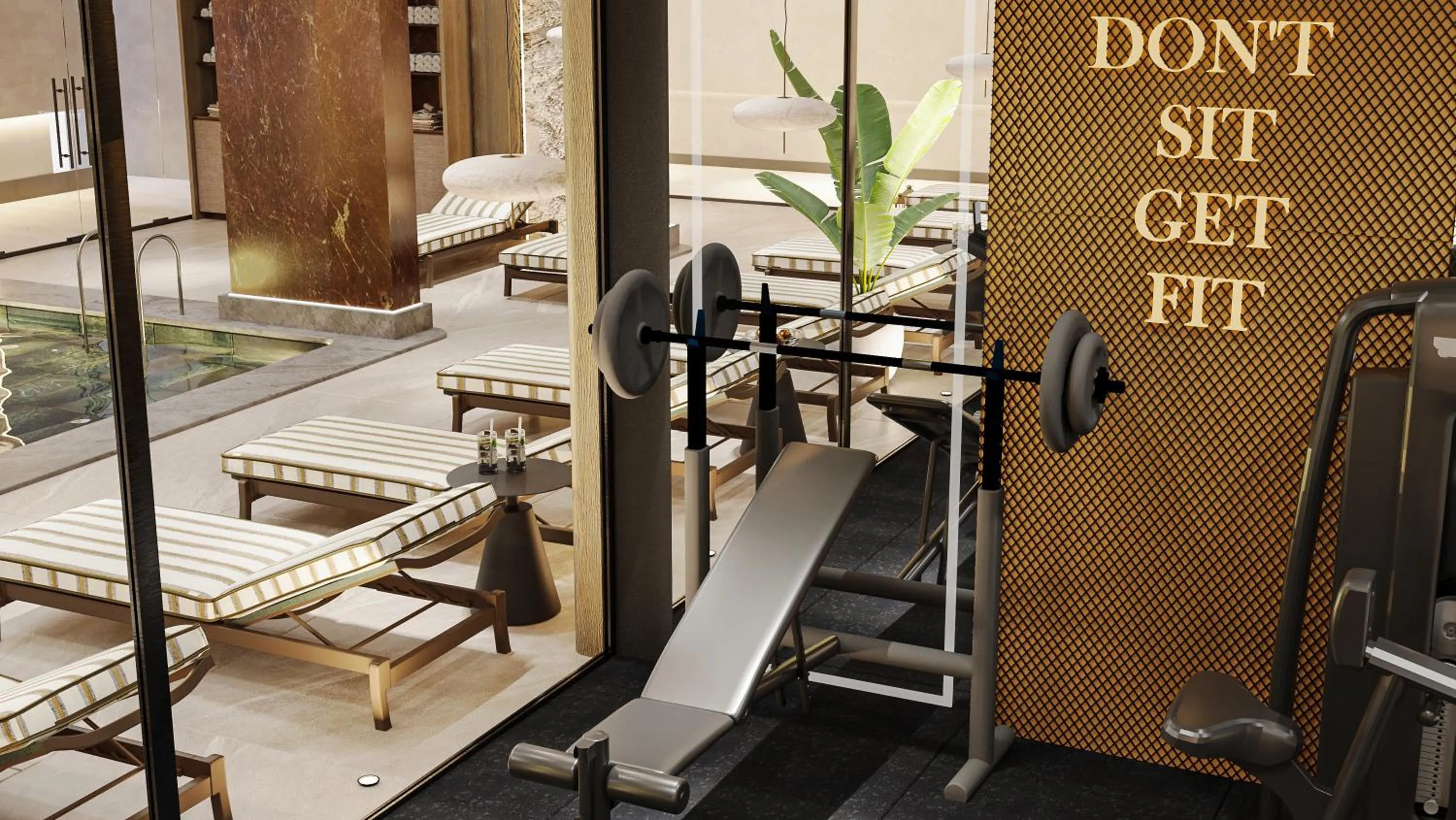 Fitness centre/facilities in Elite World Kuşadası