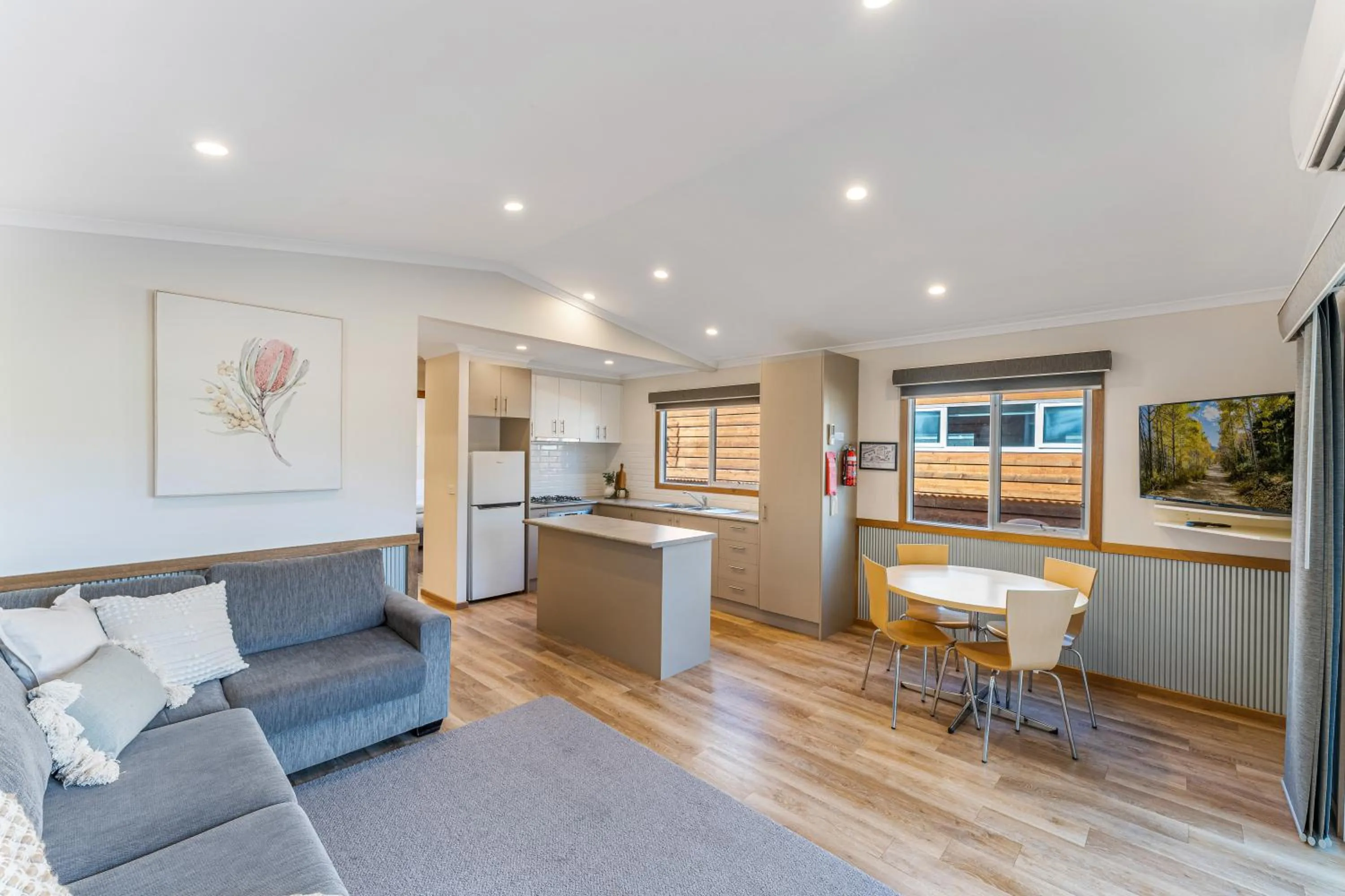 Living room in BIG4 Tasman Holiday Parks - Bright