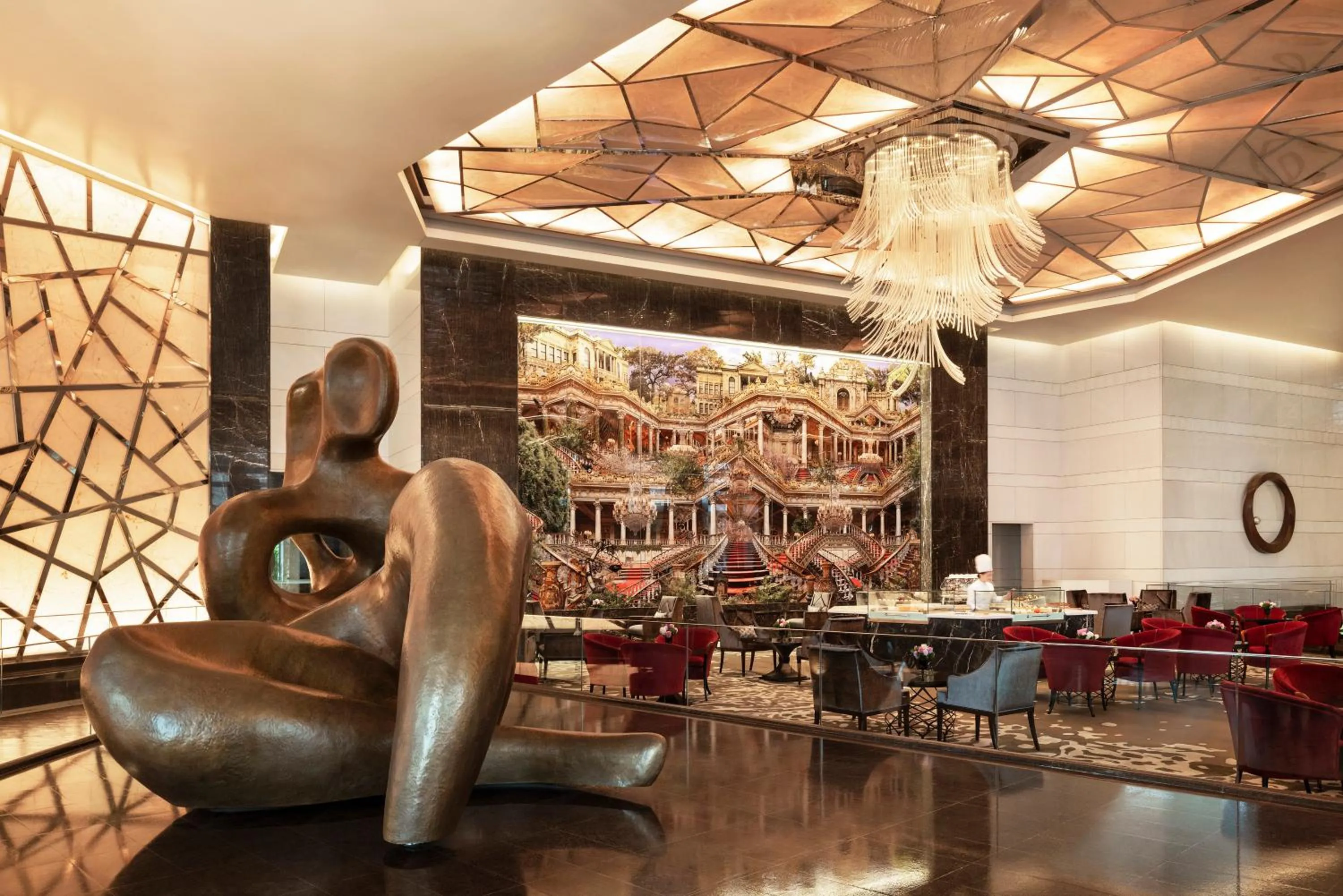 Lobby or reception in Raffles Istanbul