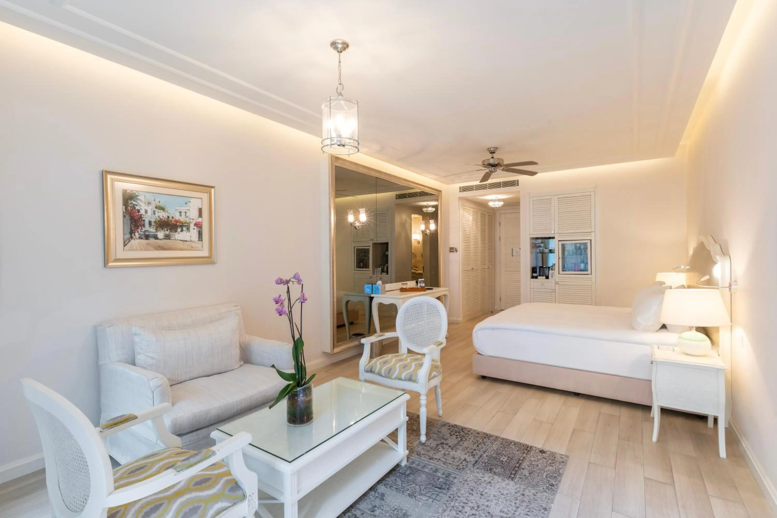Living room, Bed in Mivara Luxury Bodrum