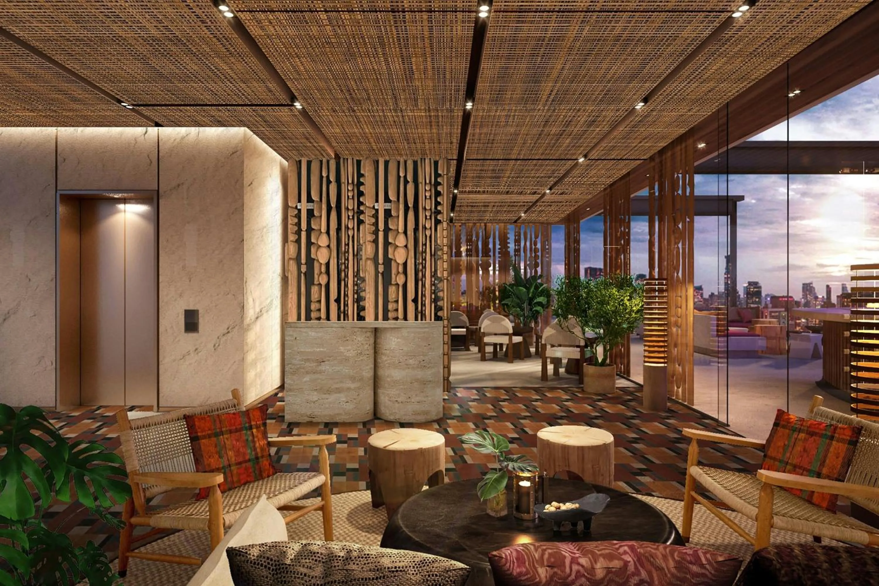 Lobby or reception in Moxy Bangkok Ratchaprasong