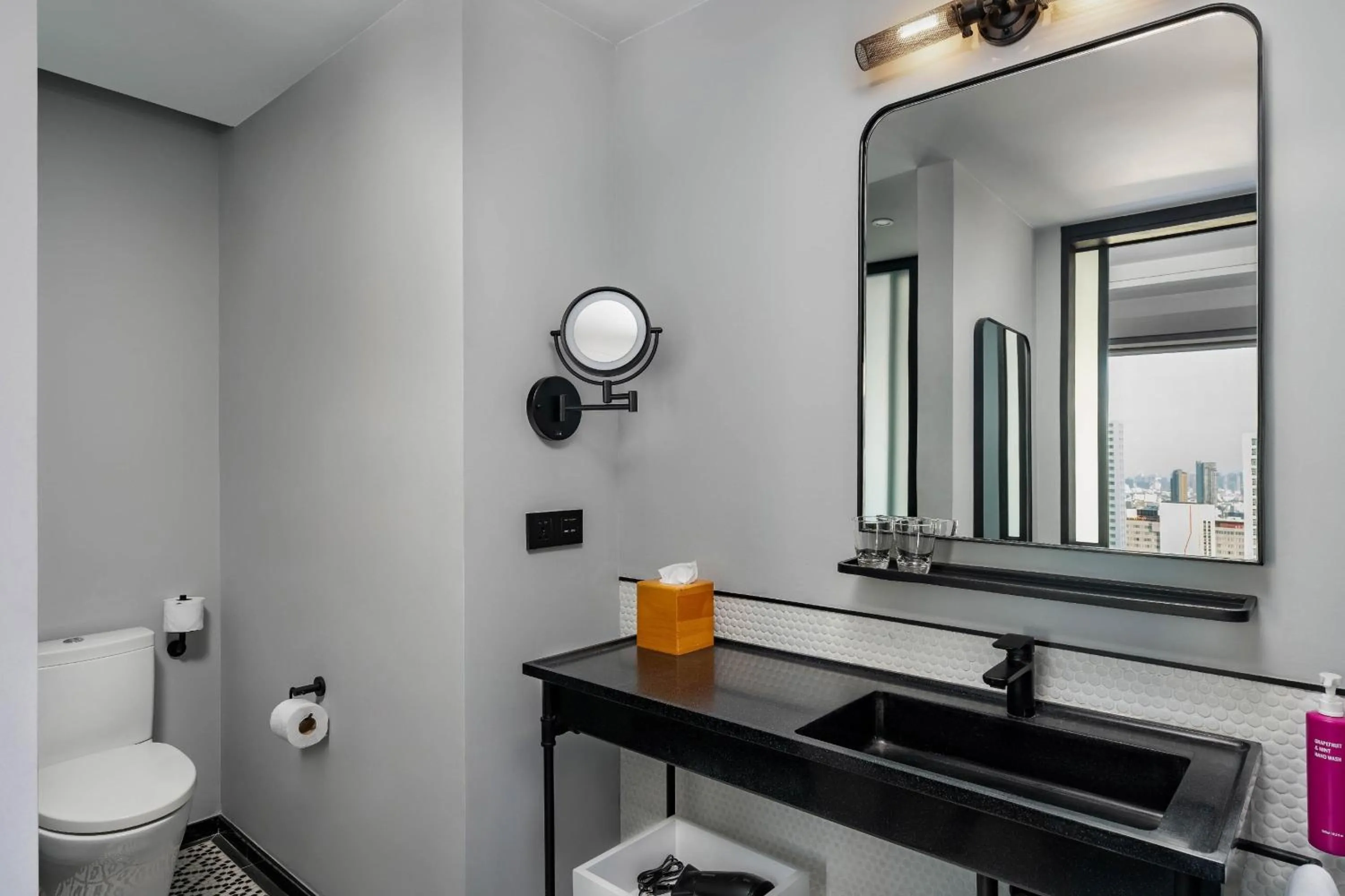 Bathroom in Moxy Bangkok Ratchaprasong