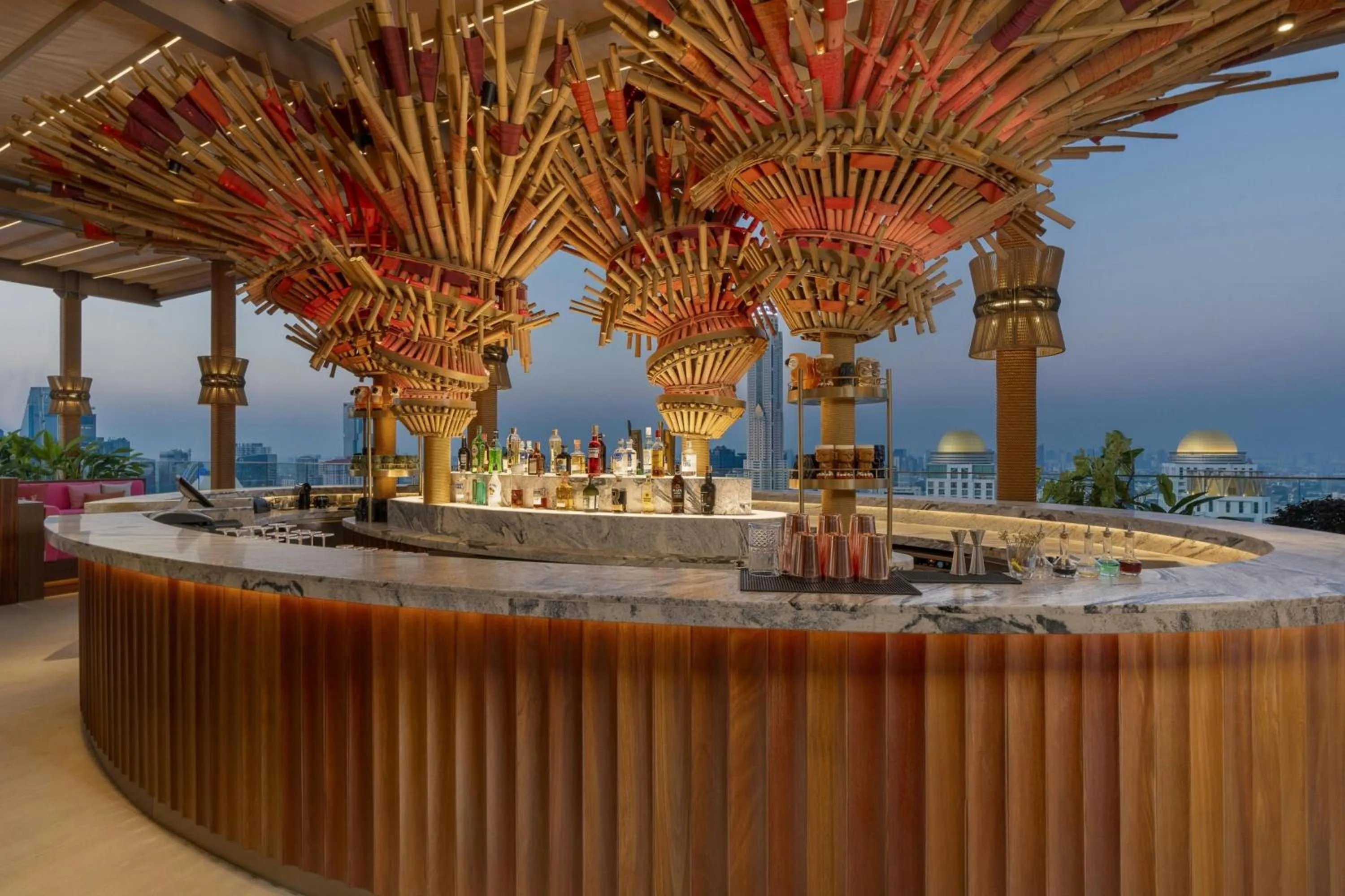 Lounge or bar in Moxy Bangkok Ratchaprasong