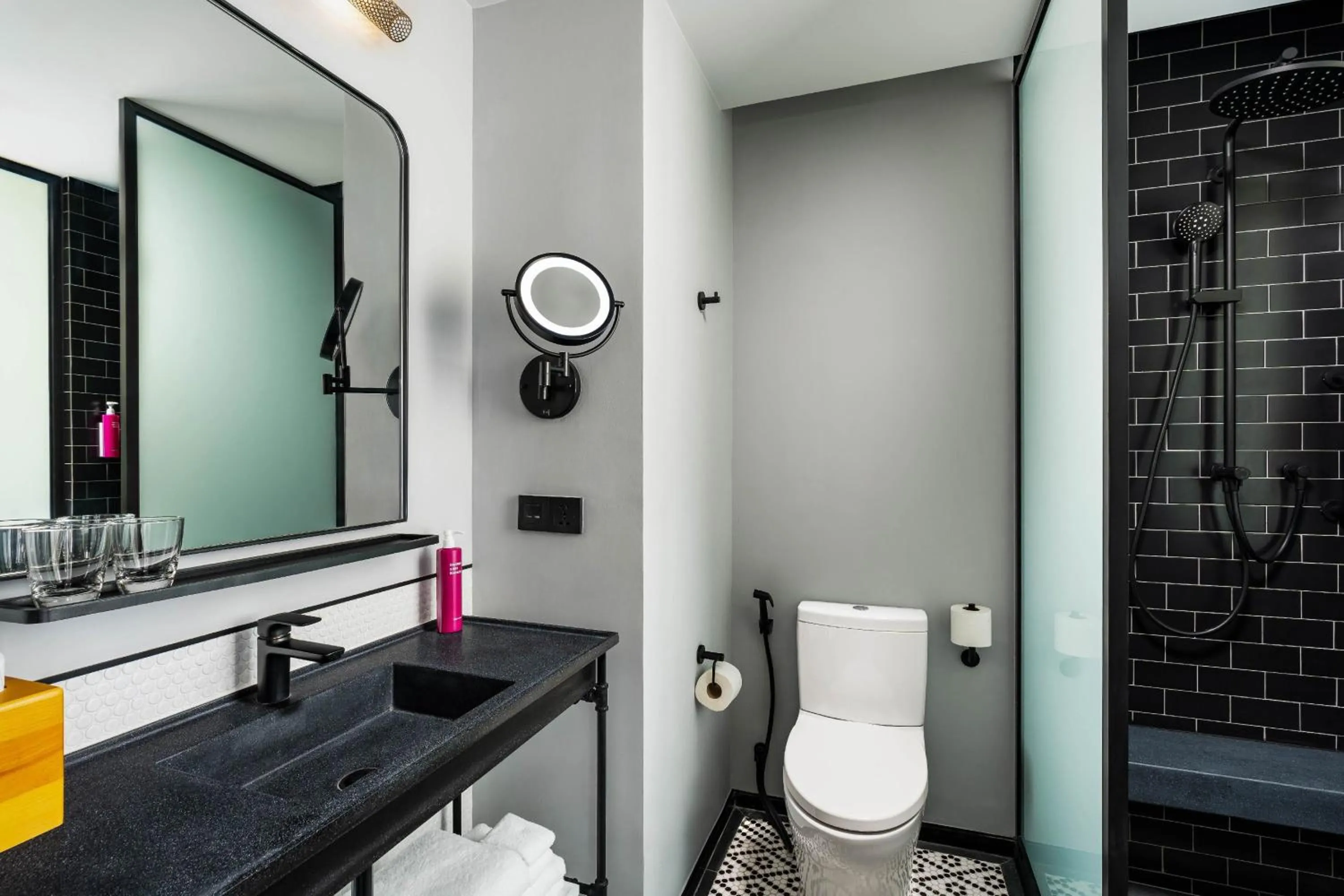 Bathroom in Moxy Bangkok Ratchaprasong