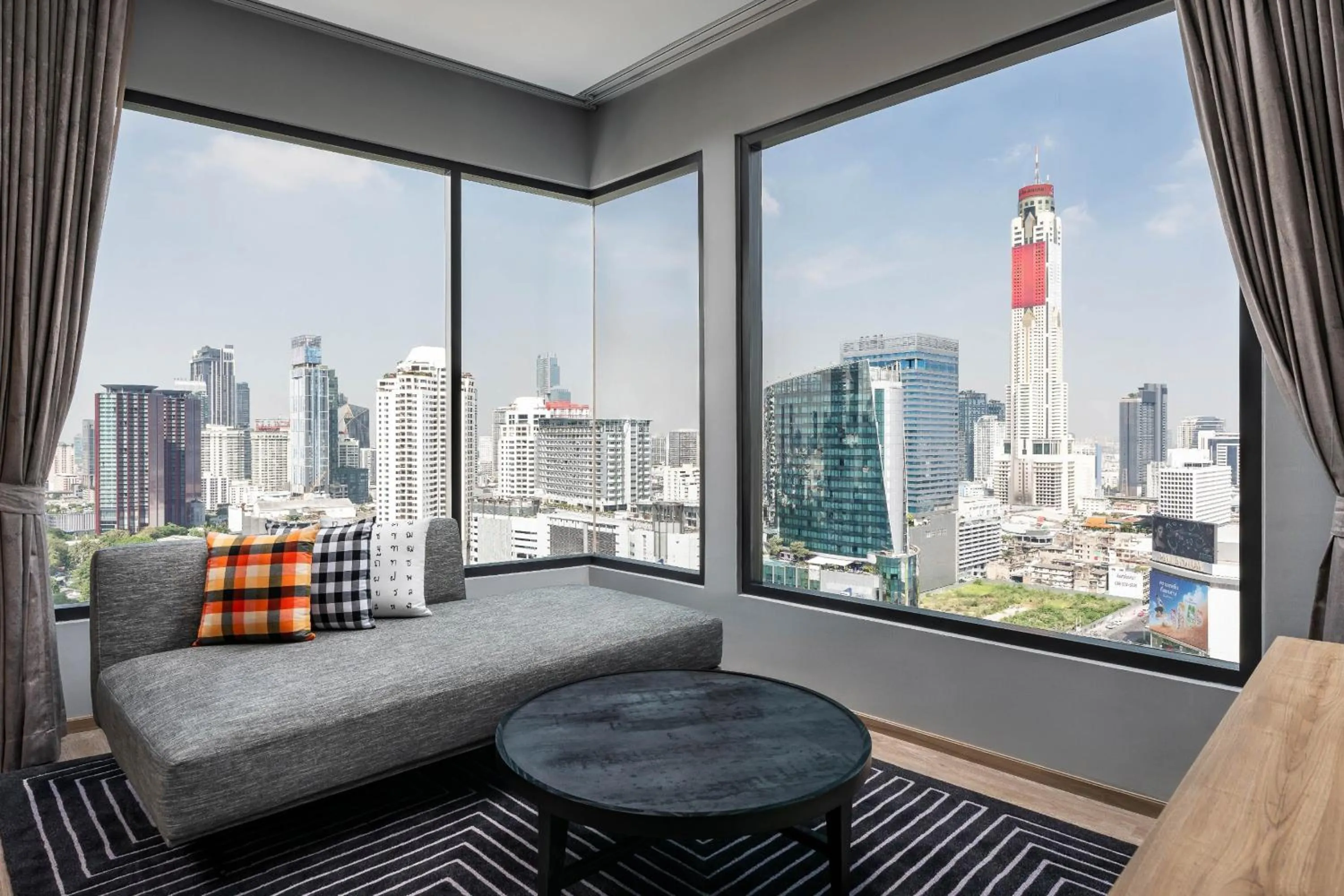 Photo of the whole room in Moxy Bangkok Ratchaprasong