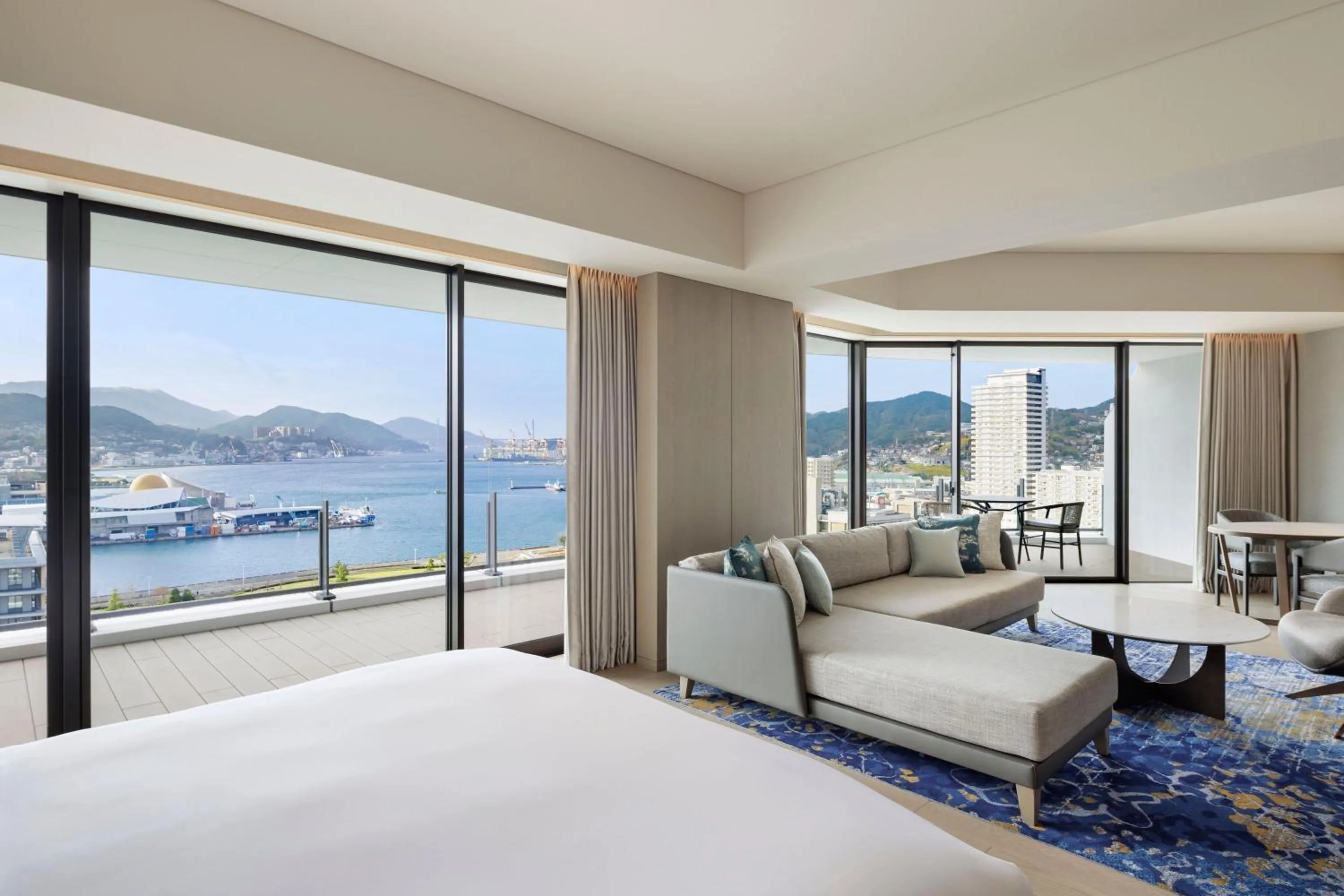 Photo of the whole room, Bed in Nagasaki Marriott Hotel