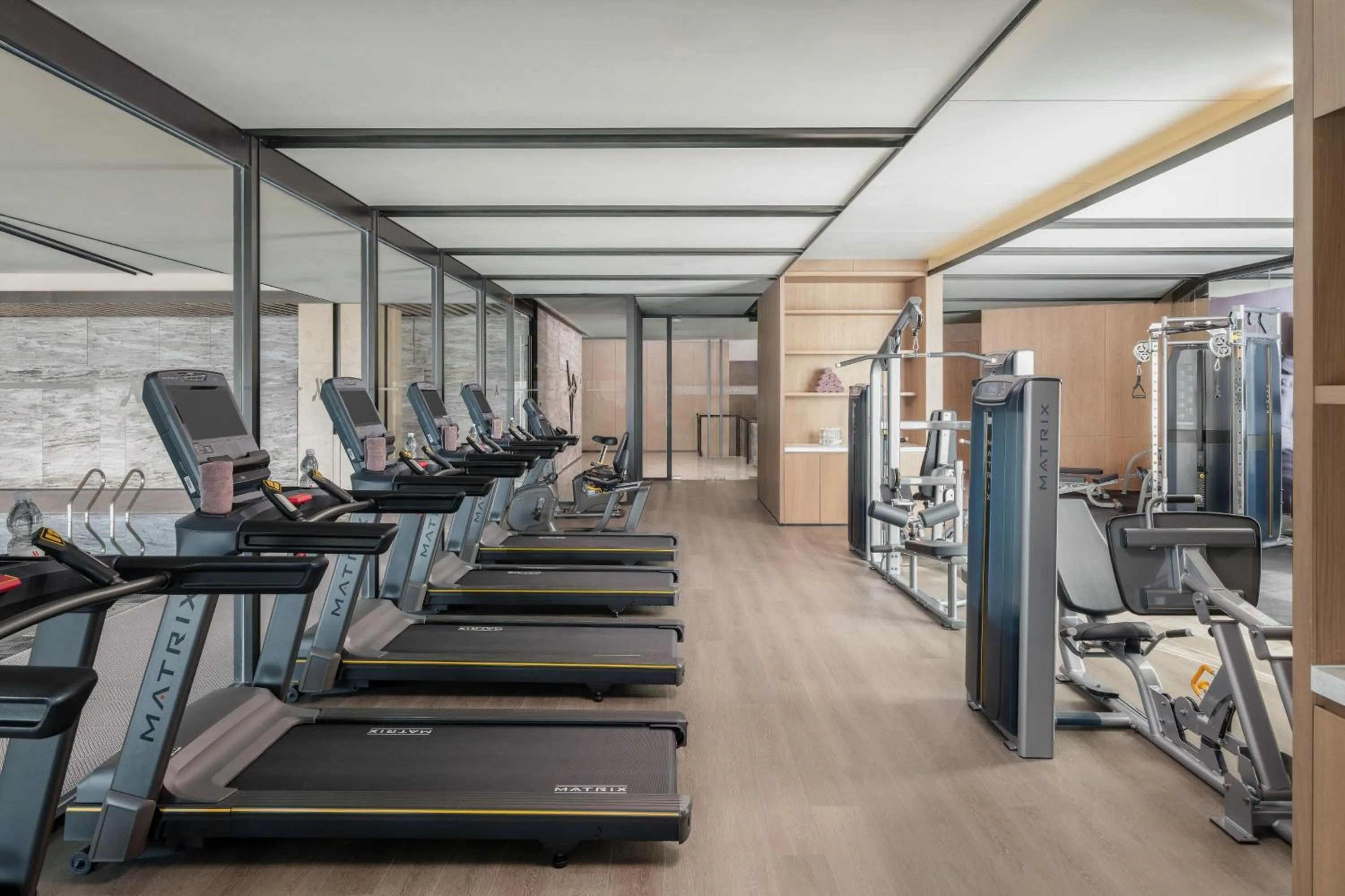 Fitness centre/facilities in Qingdao Marriott Hotel Jiaozhou