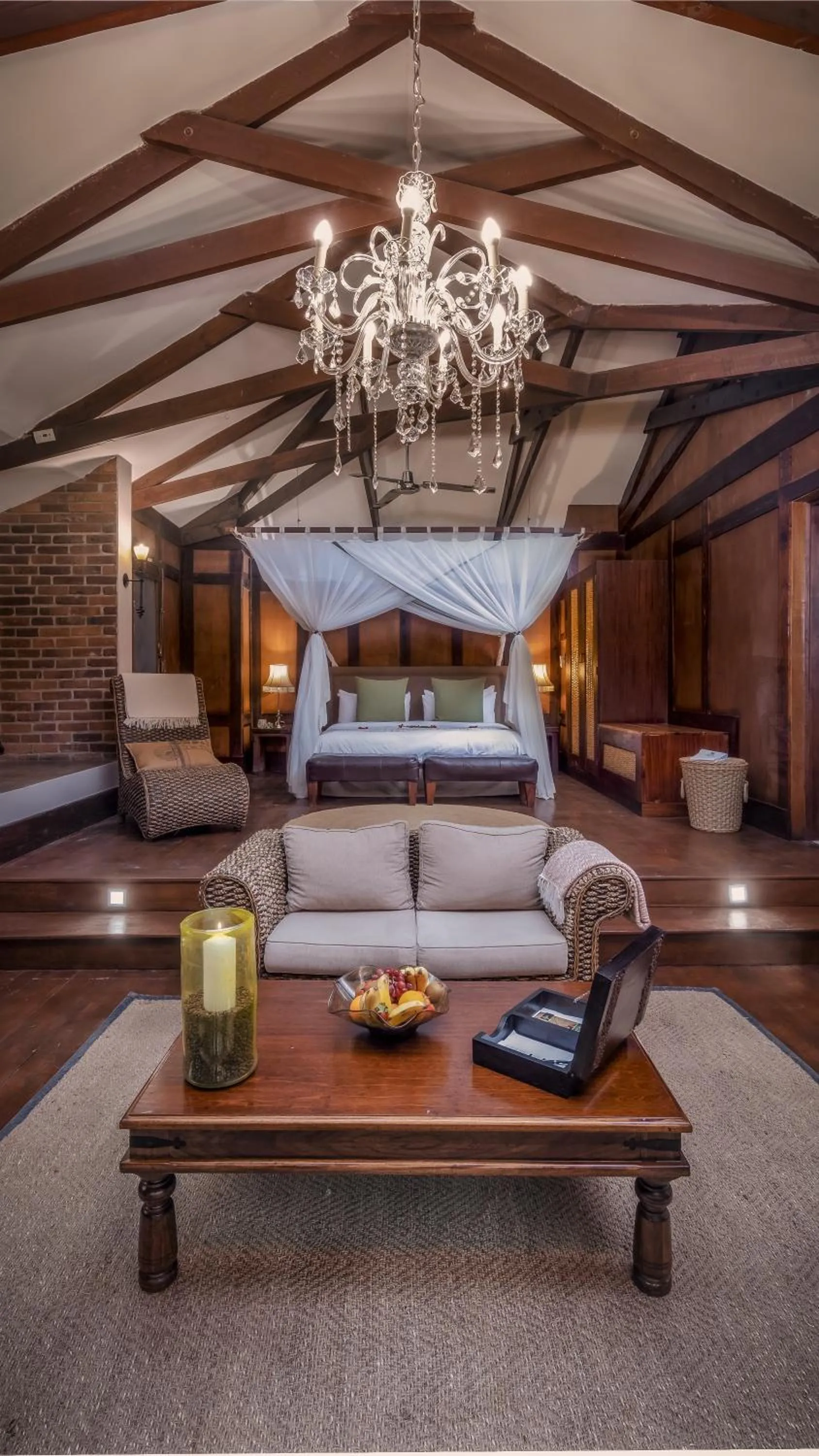 Bed in Elewana Arusha Coffee Lodge