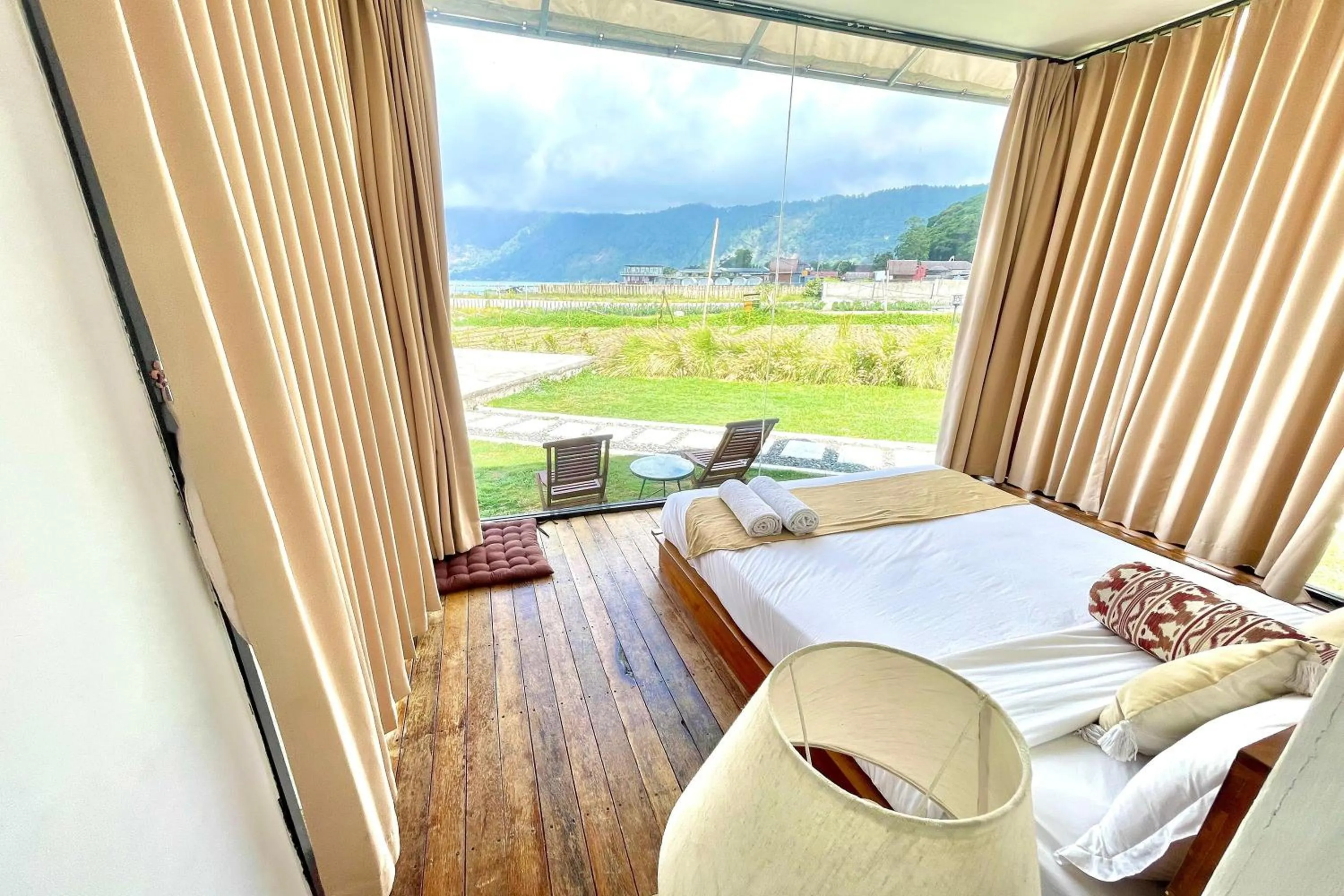 Bed in Double U Camp and Villa