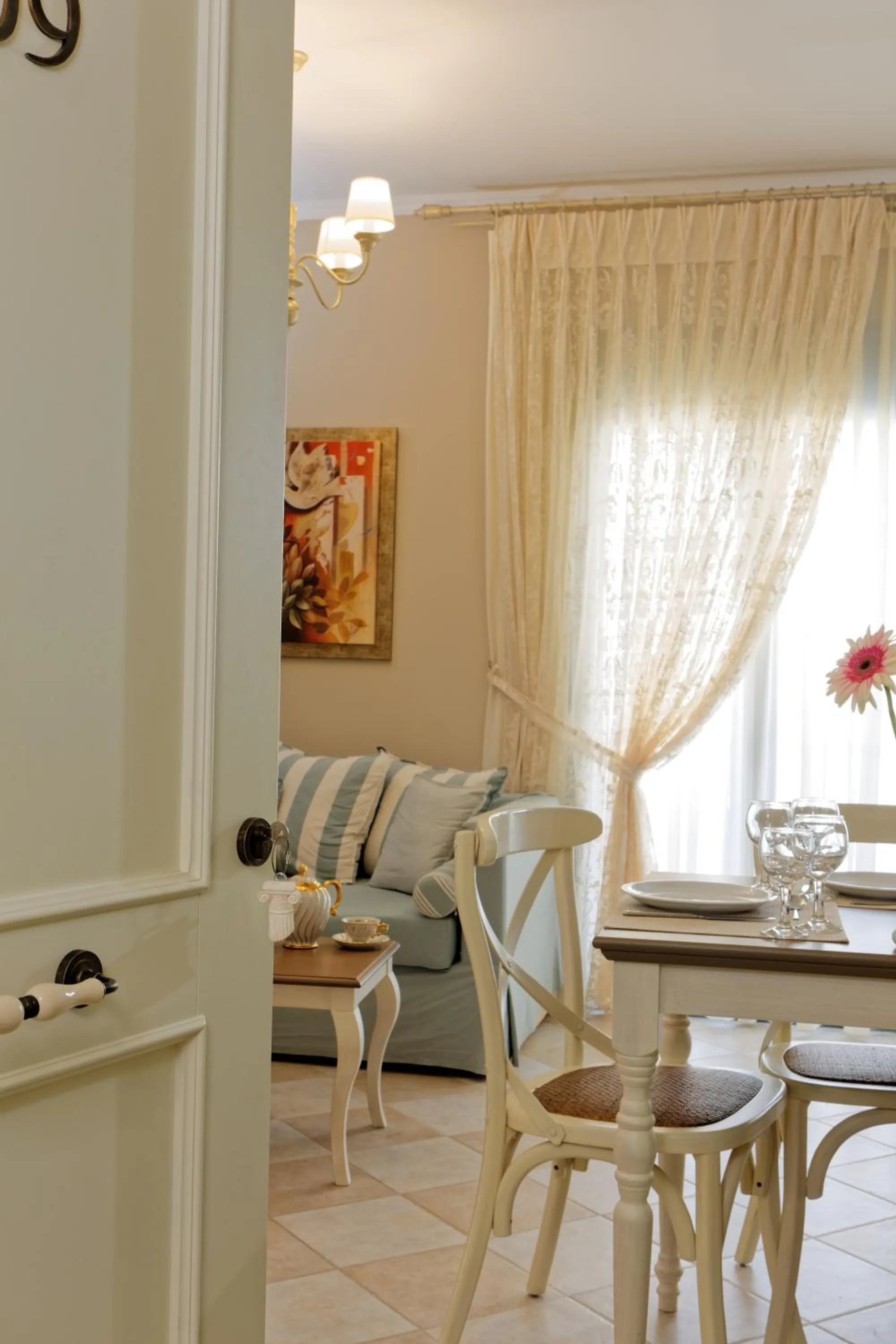 Living room in Ionia Suites