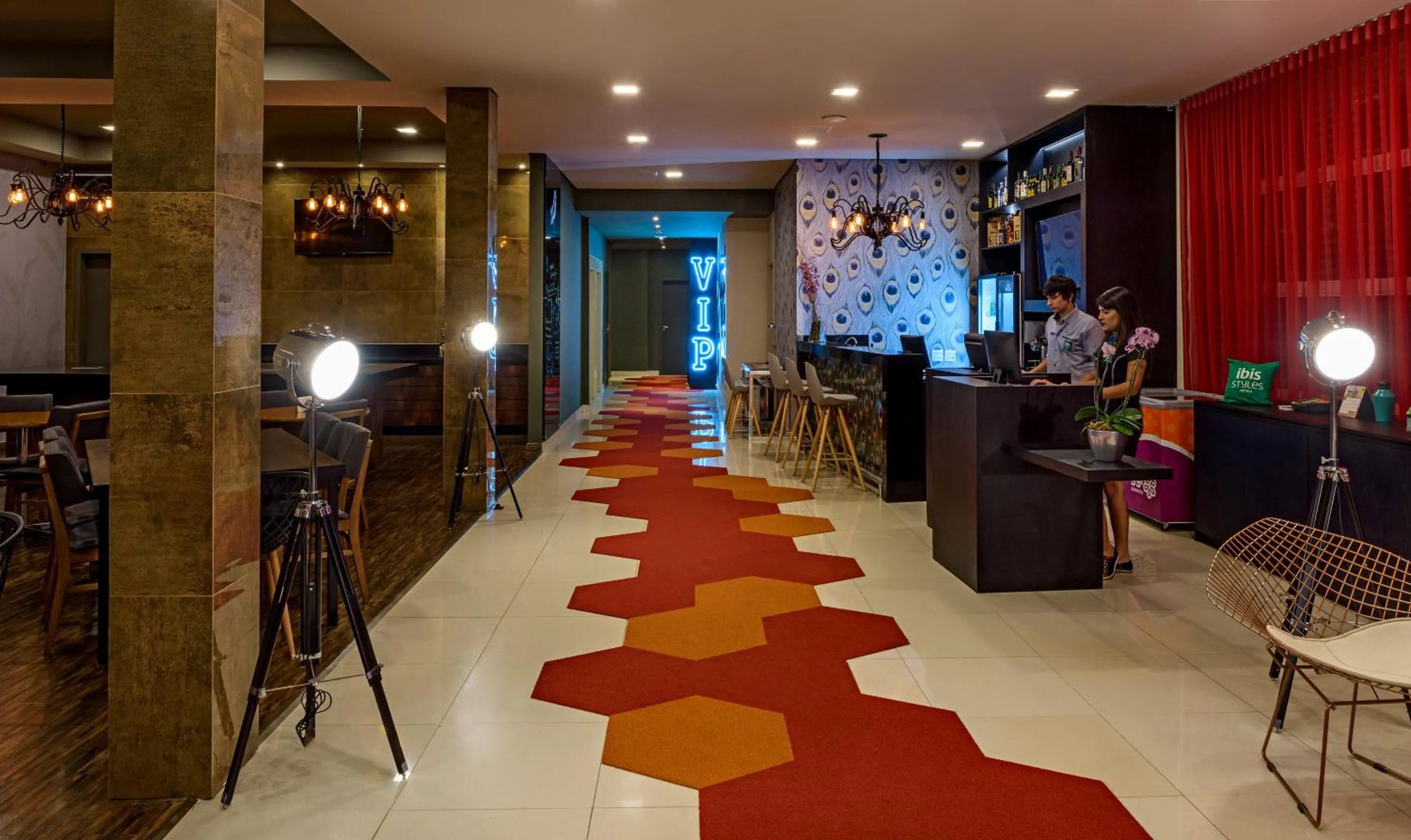 Lobby or reception in ibis Styles Ribeirao Preto Braz Olaia