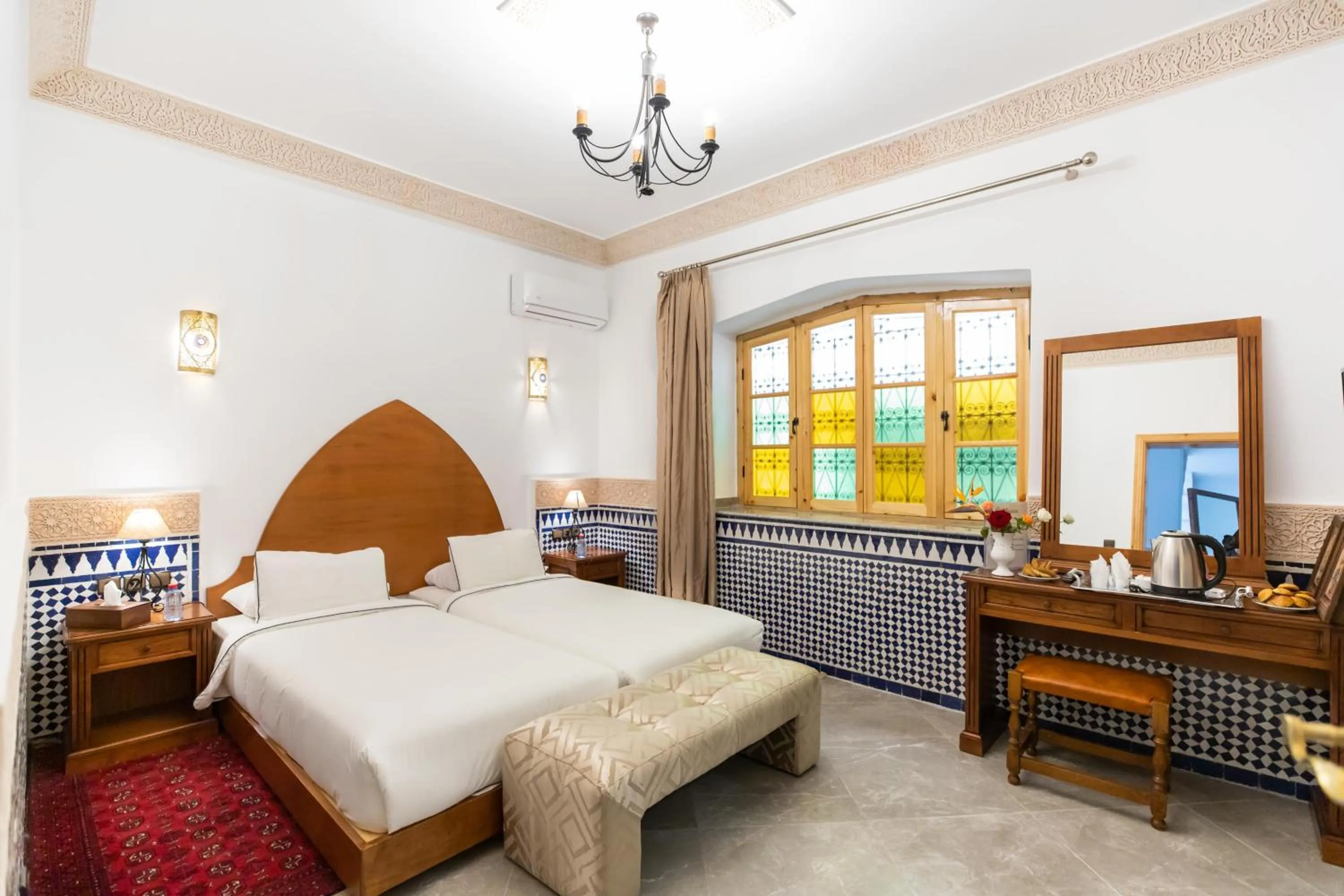 Bed in Riad Al Makan Fes & Spa