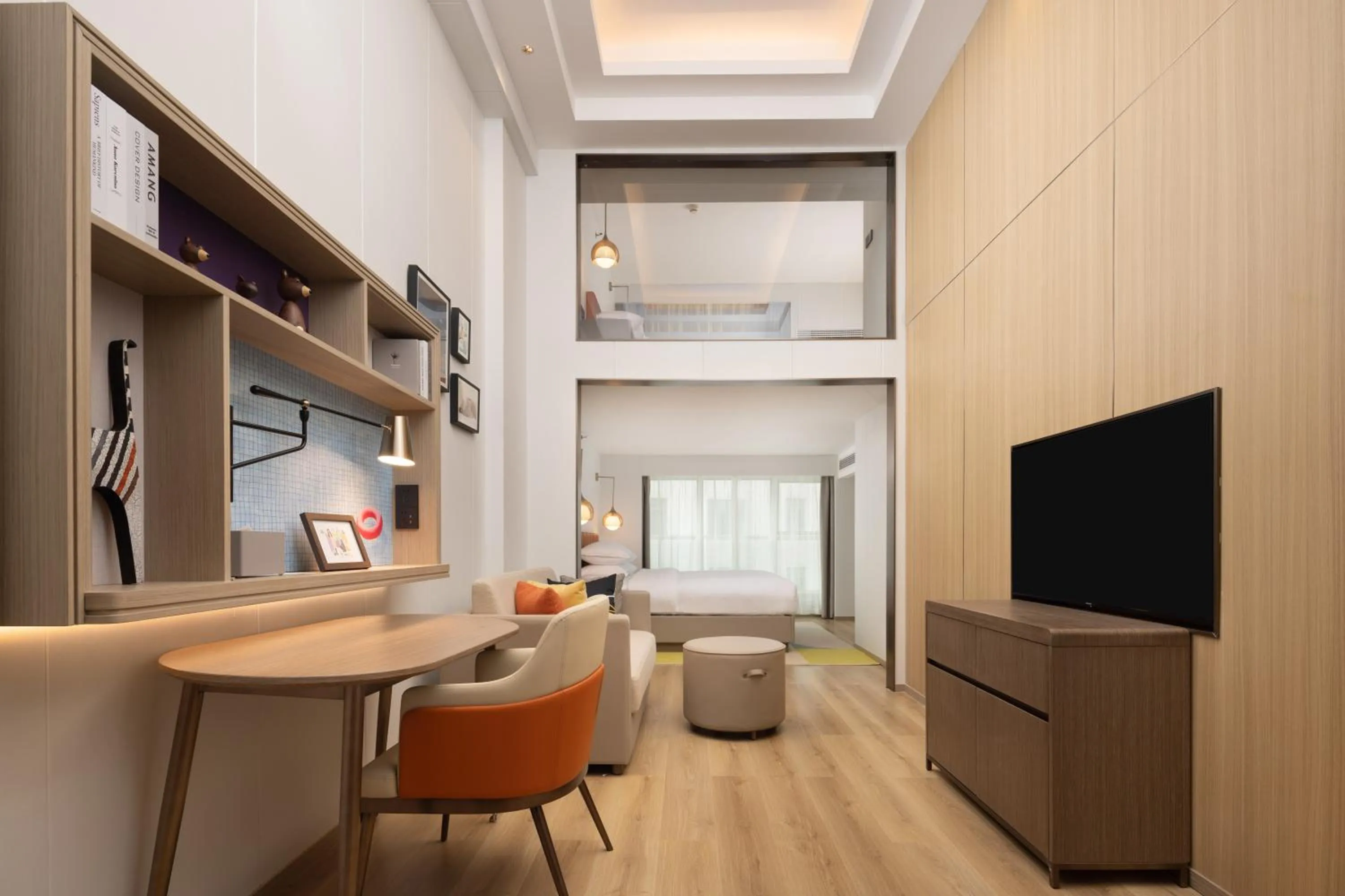 Living room in Home2 Suite by Hilton Chongqing South Bank