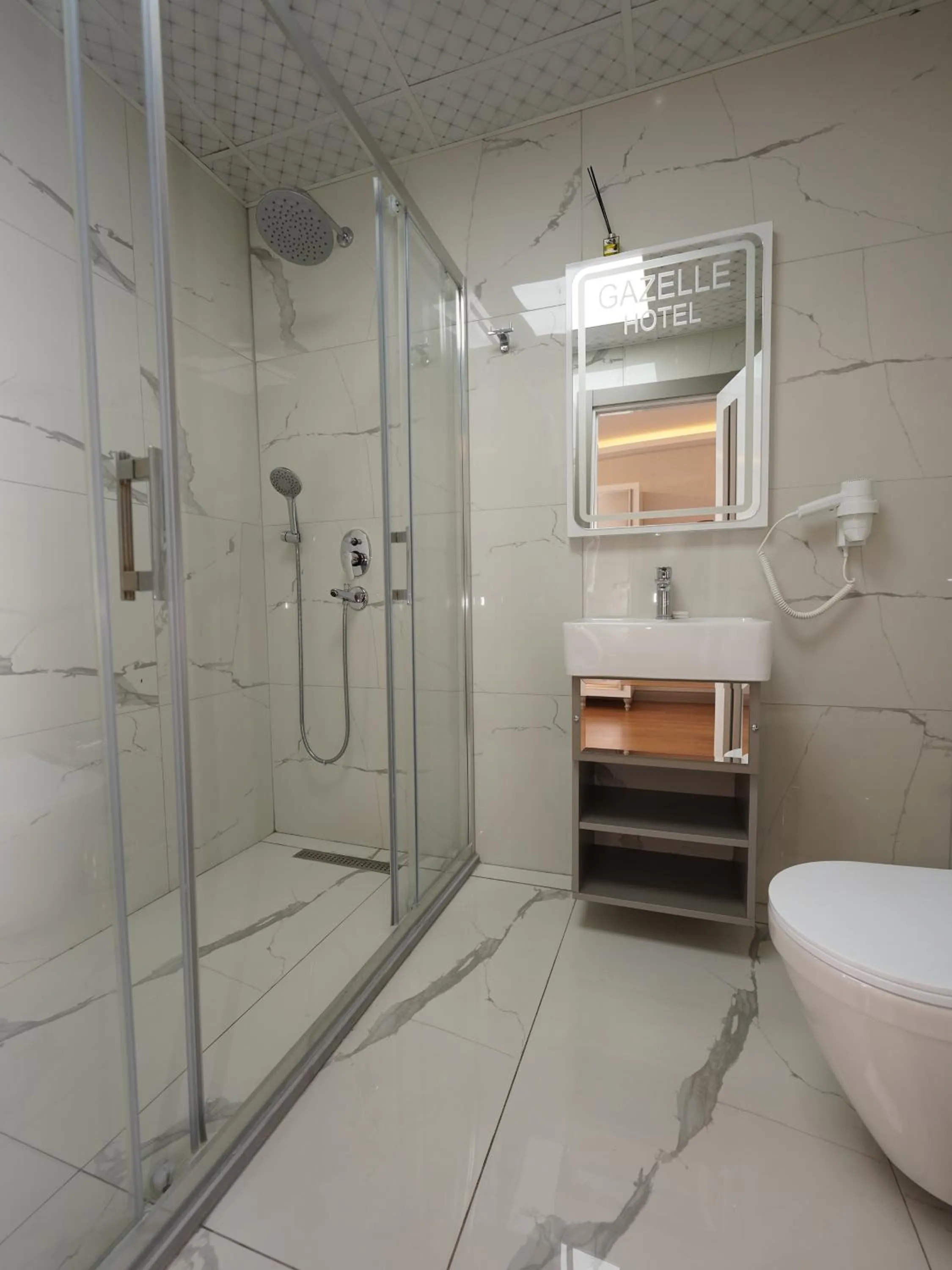 Shower in gazelle suites