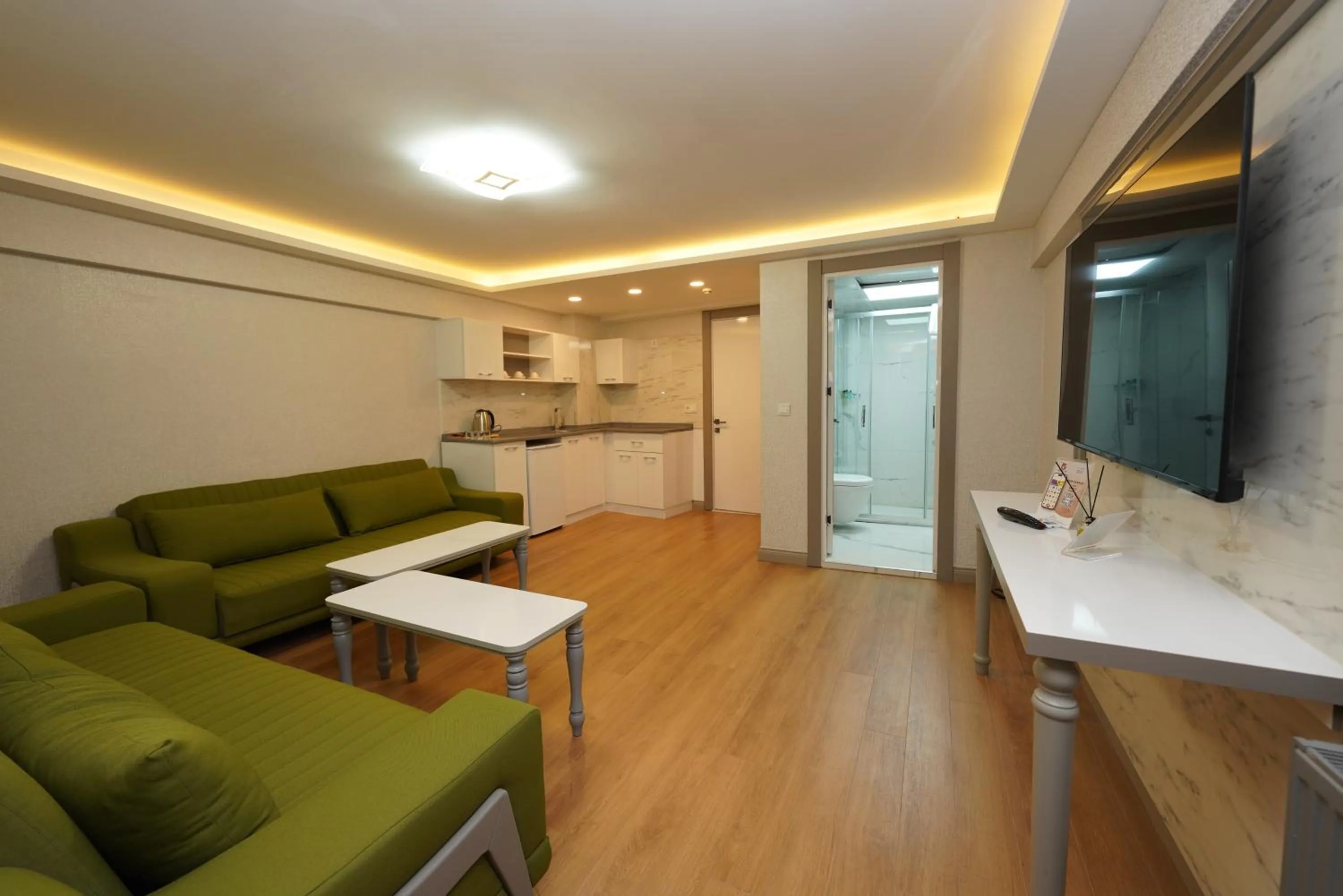 Living room in gazelle suites