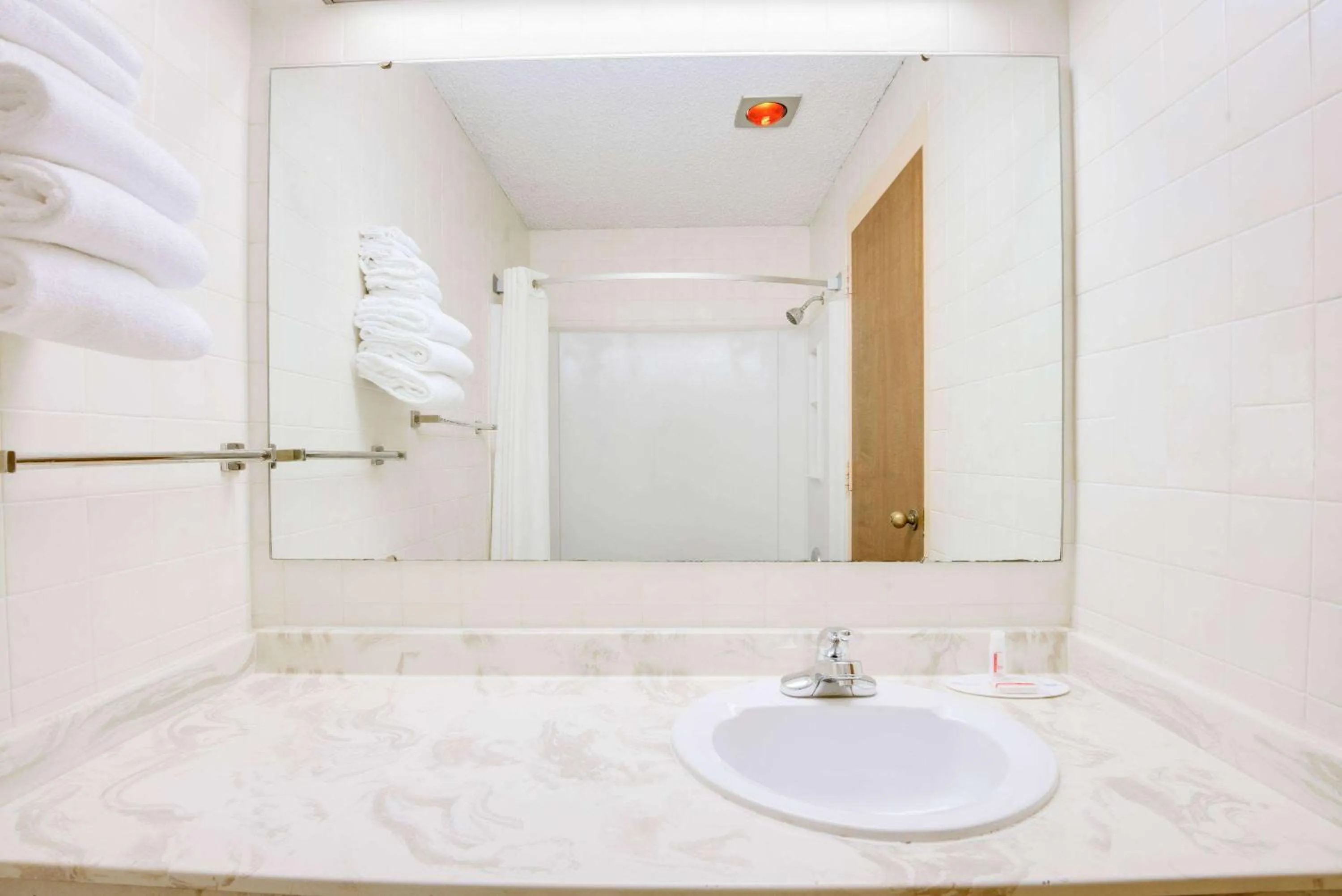 Bathroom in Super 8 by Wyndham Port Clinton