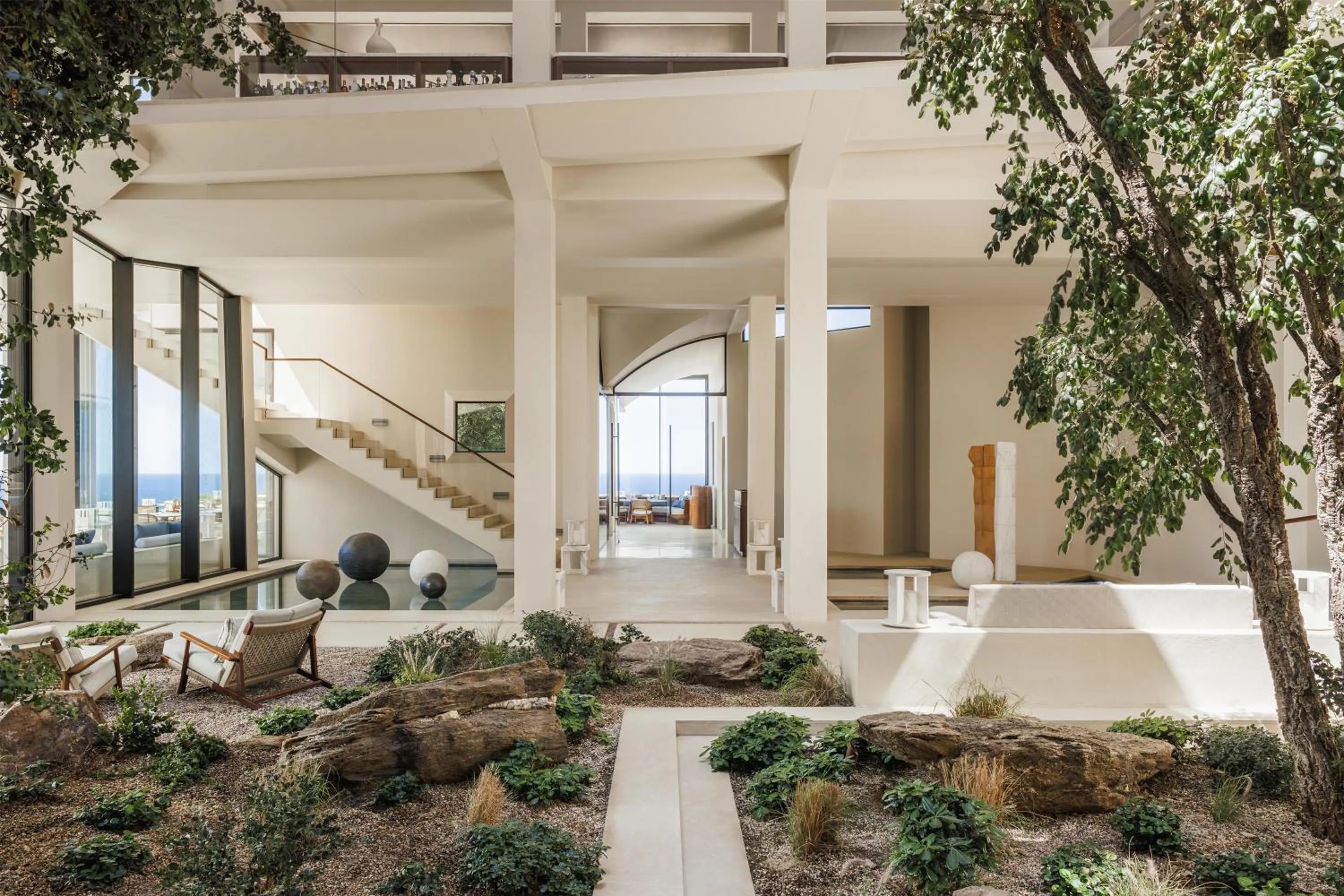 Lobby or reception in One&Only Kéa Island