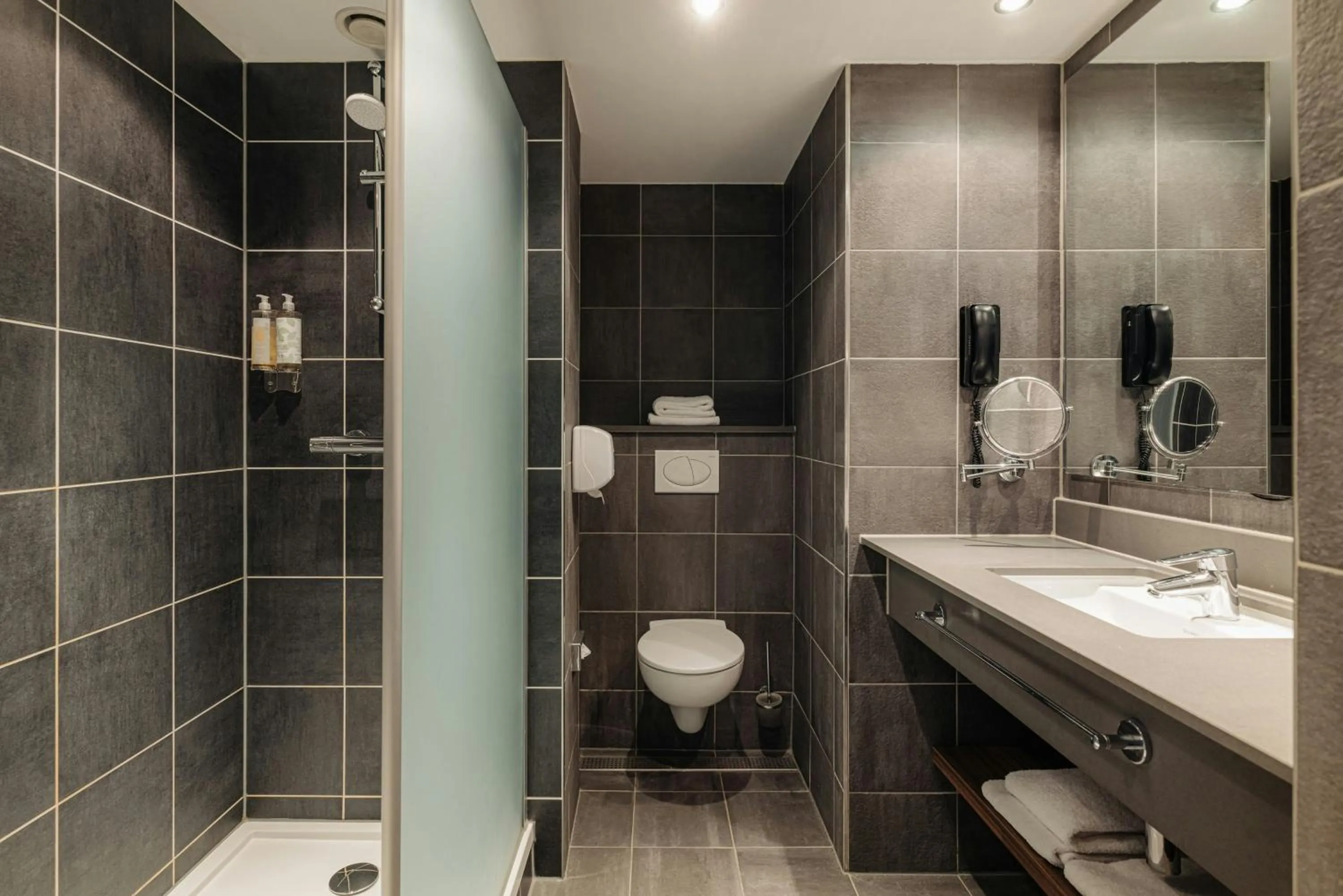 Bathroom in NYX Hotel Amsterdam Rembrandt Square