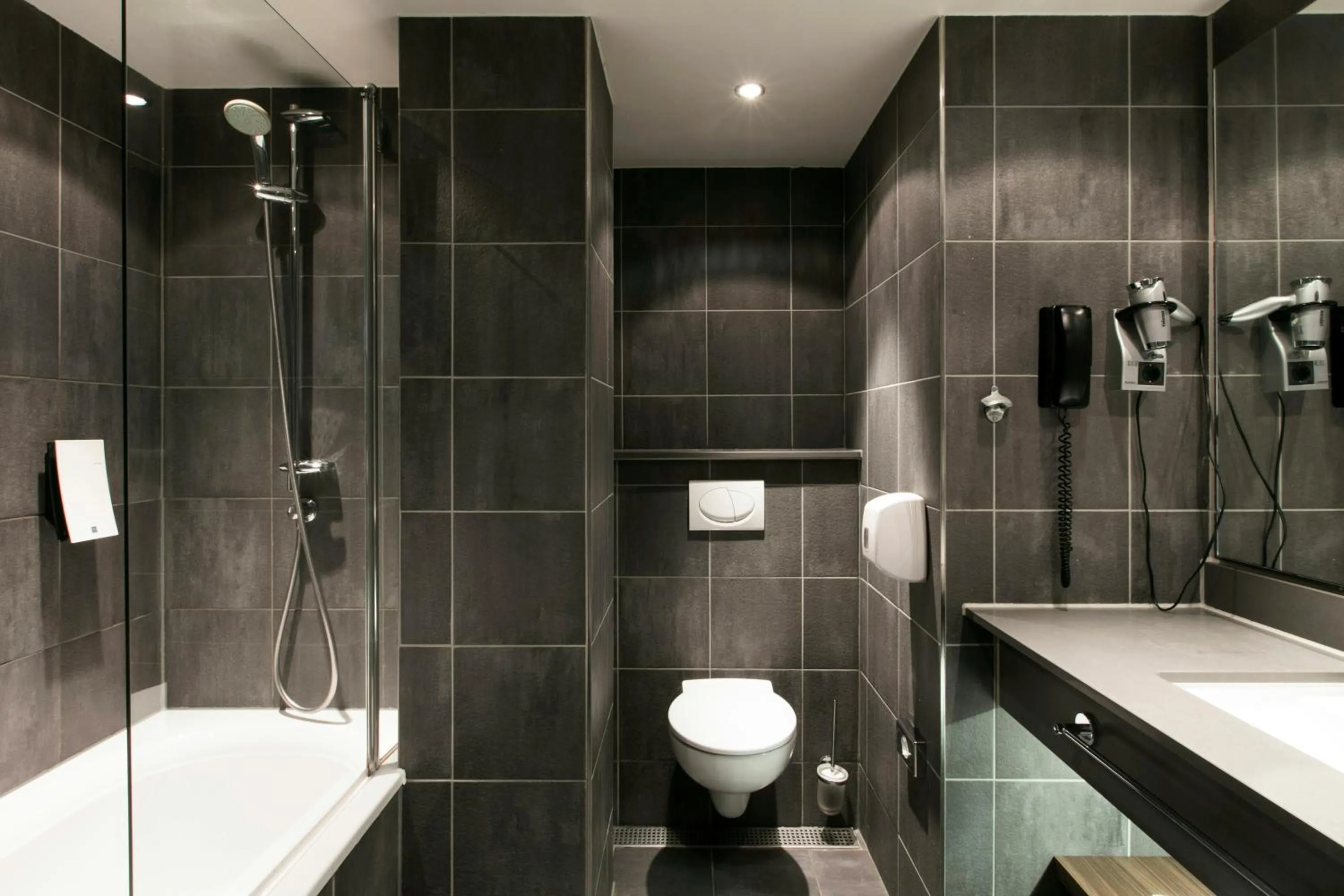 Bathroom in NYX Hotel Amsterdam Rembrandt Square