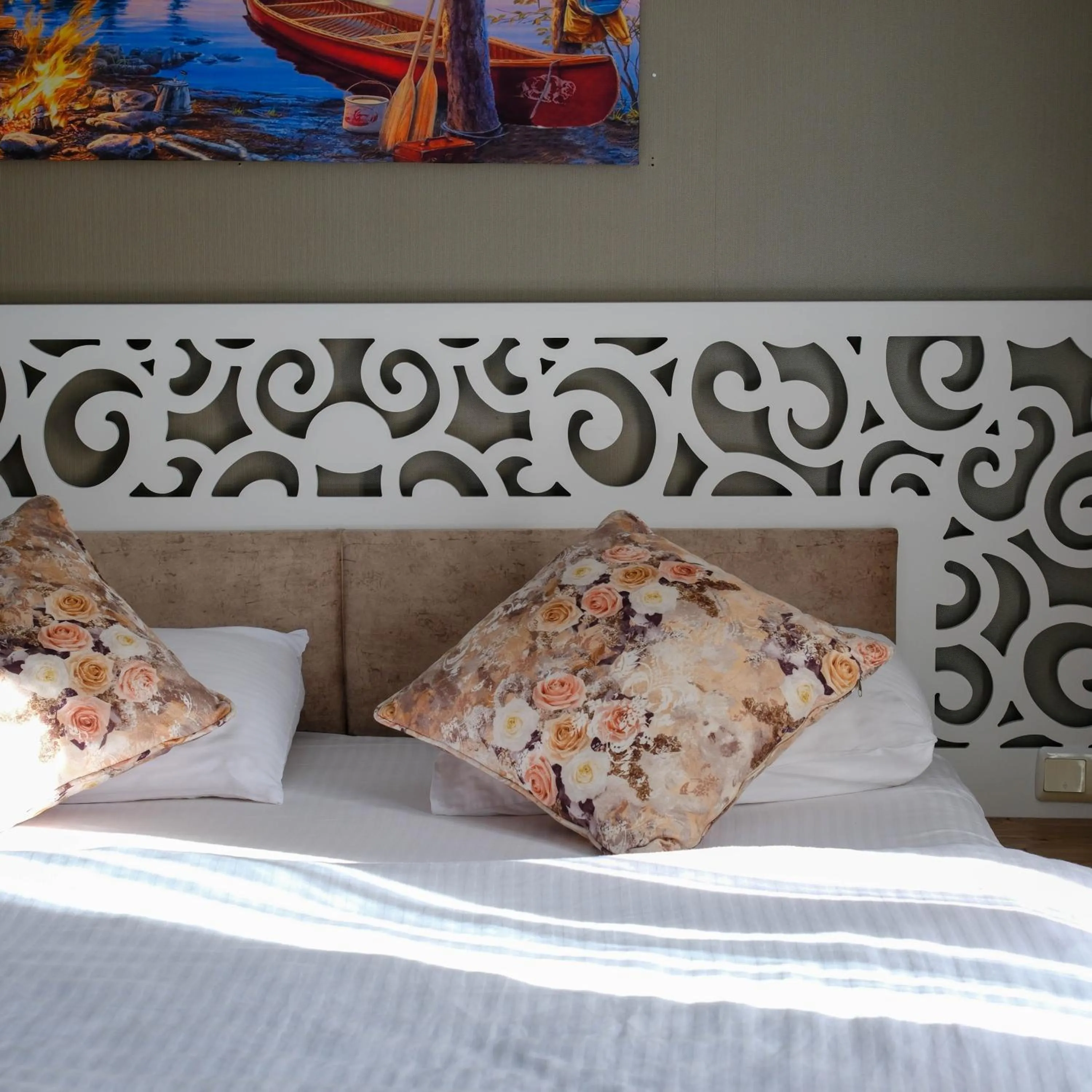 Decorative detail, Bed in Adana City Boutique Hotel